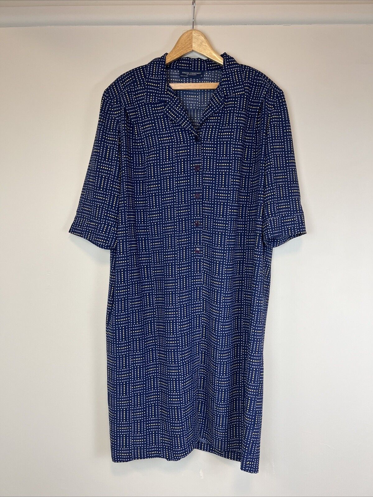 Dress Company By Stitches Australia Womens Midi Shirt Dress Size 16