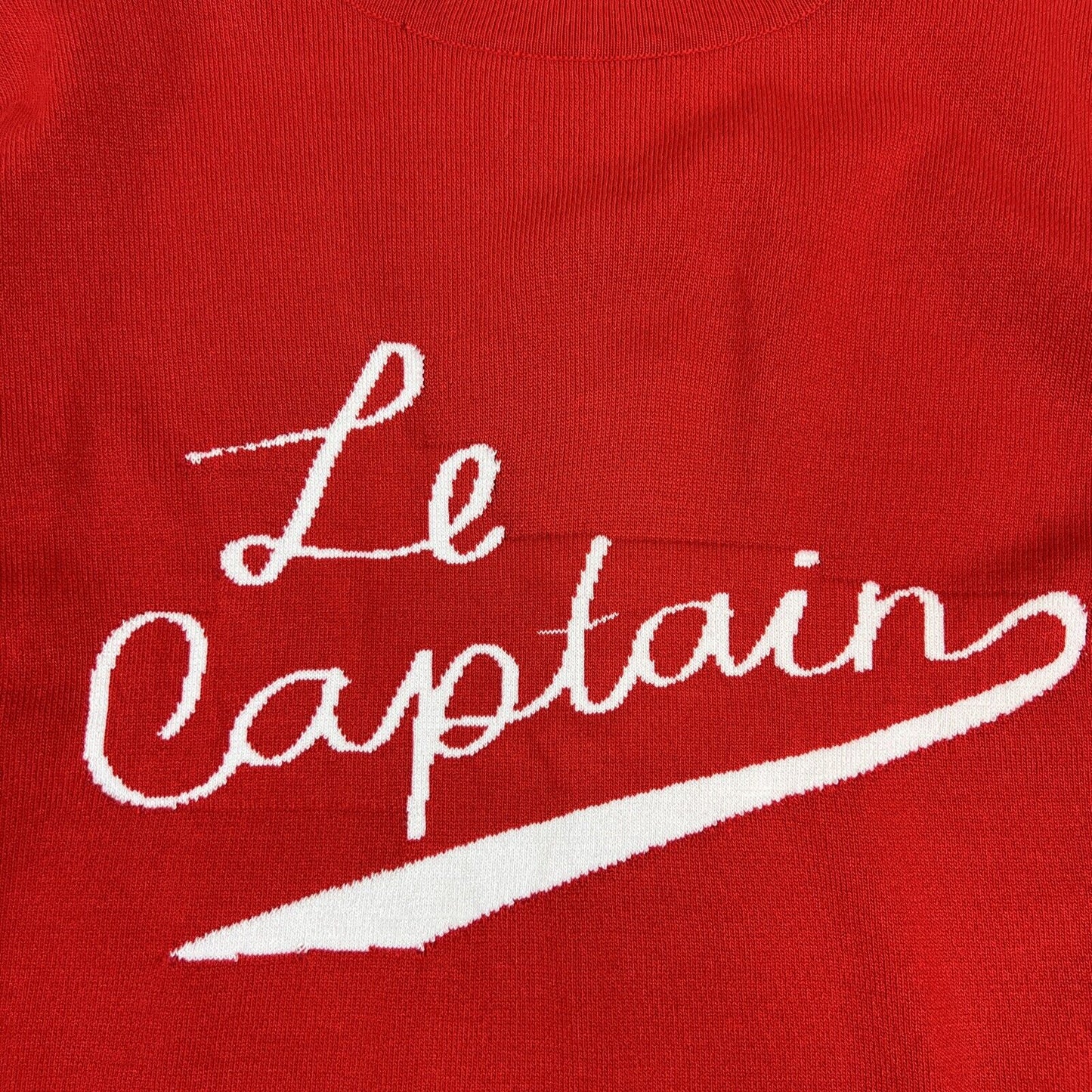 Brave + Soul Red Knitted Pullover Jumper 'Le Captain' Size M approx