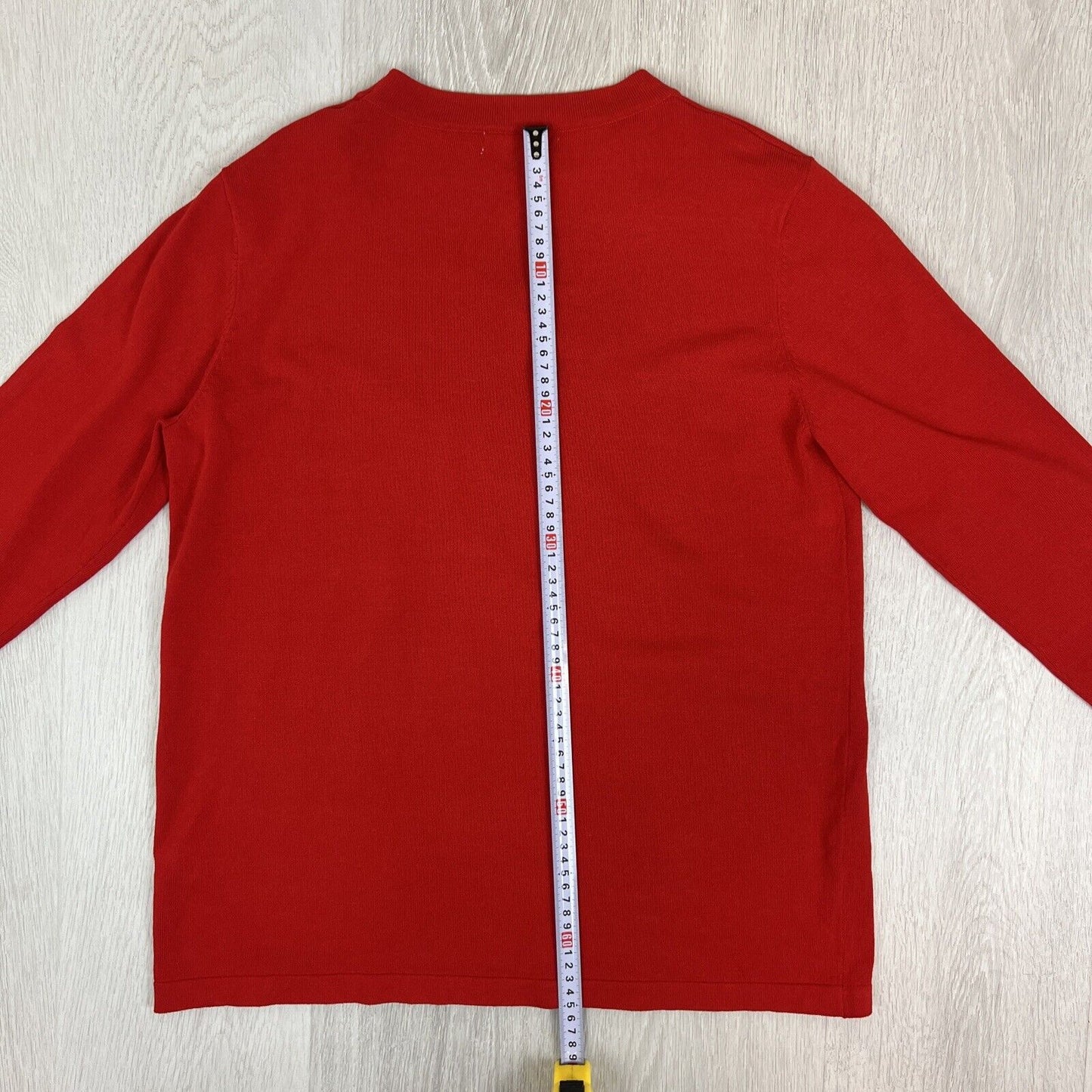 Brave + Soul Red Knitted Pullover Jumper 'Le Captain' Size M approx