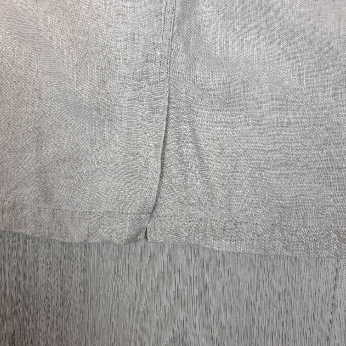 Jacqui E Linen Collection Womens Beige Linen Skirt Size 12