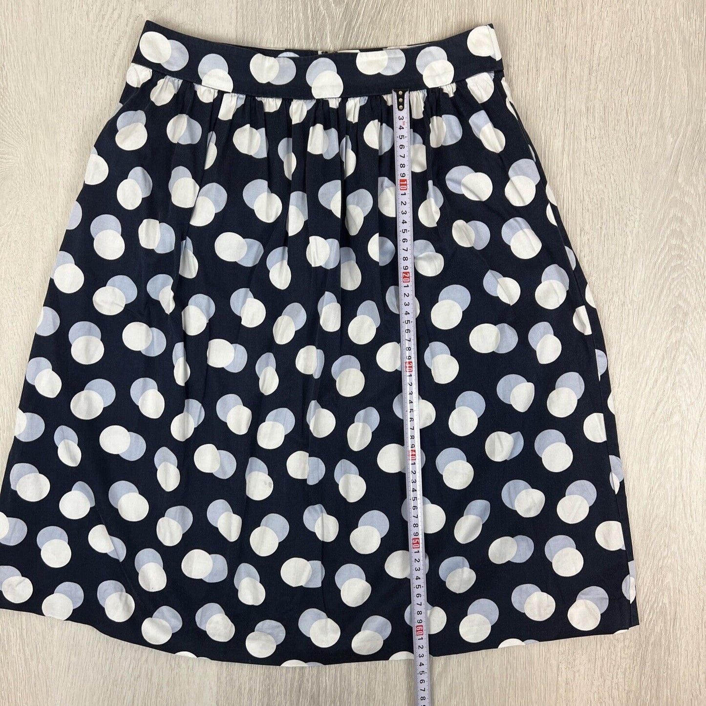 Ann Taylor Factory Womens Polka Dot Midi Skirt Size 6 US