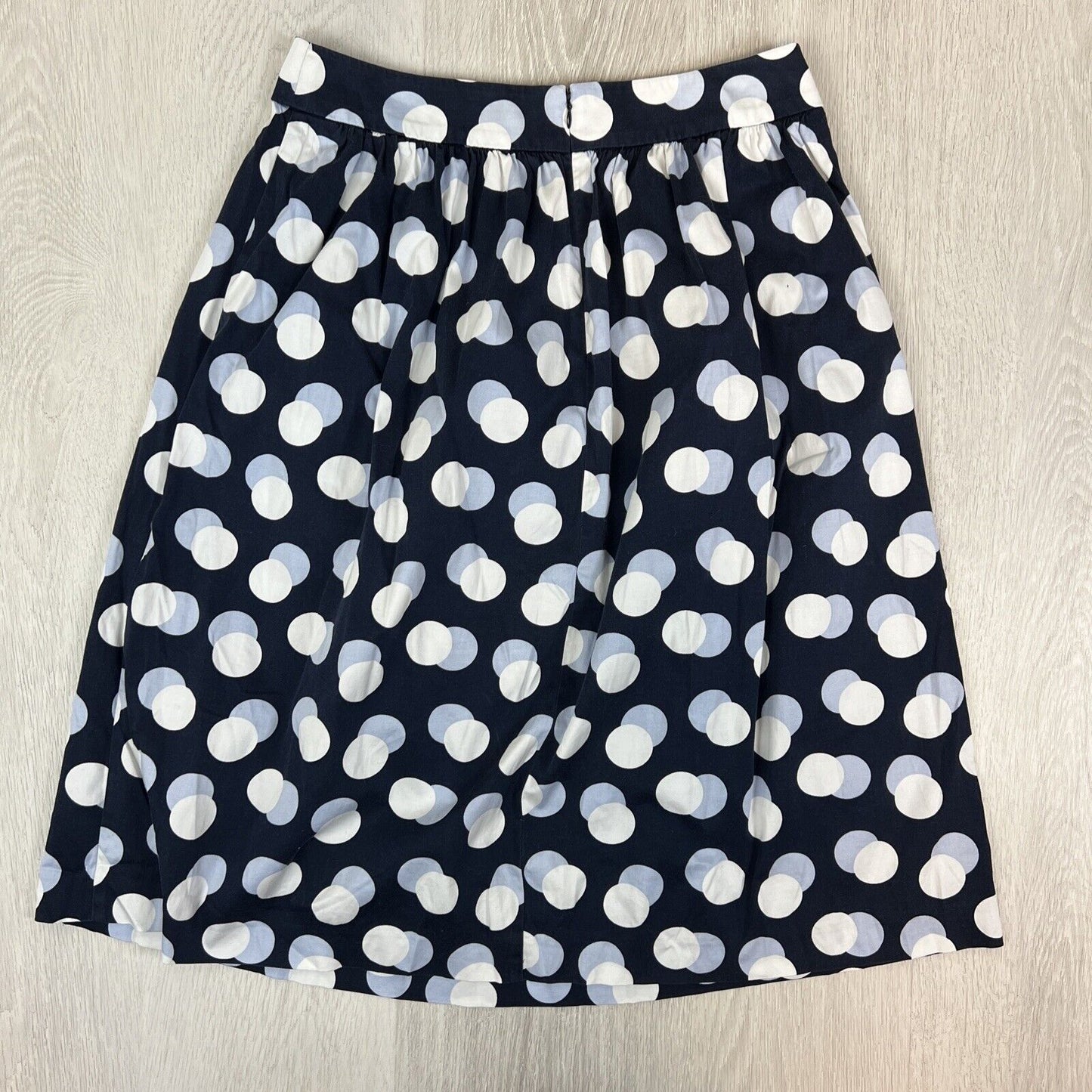 Ann Taylor Factory Womens Polka Dot Midi Skirt Size 6 US