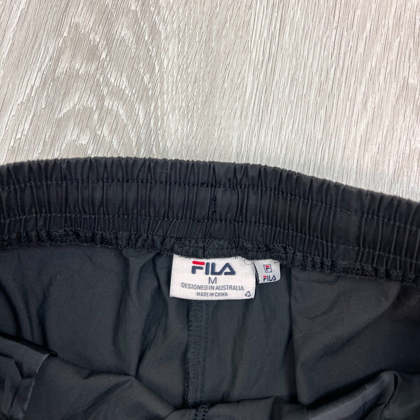 FILA Mens Black Activewear Ahtletic Cargo Pocket Shorts Size Medium