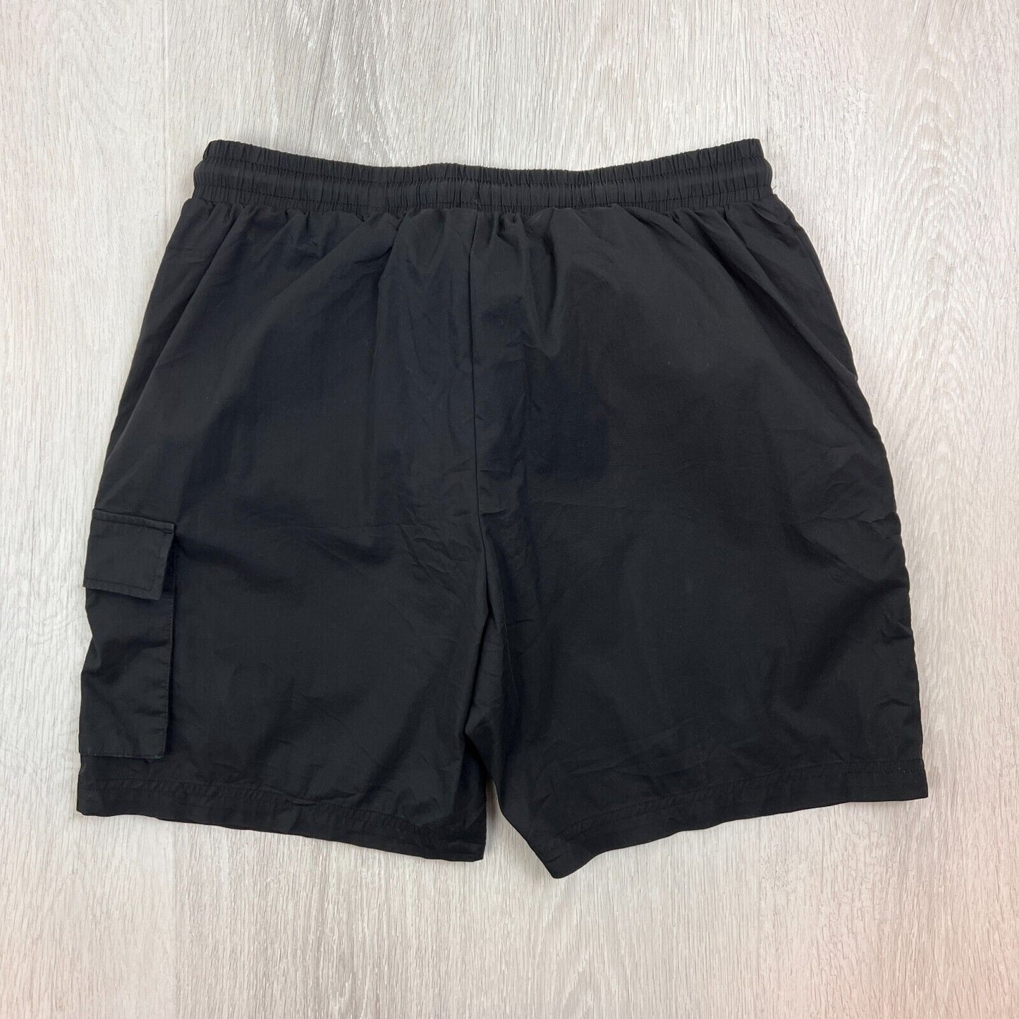 FILA Mens Black Activewear Ahtletic Cargo Pocket Shorts Size Medium