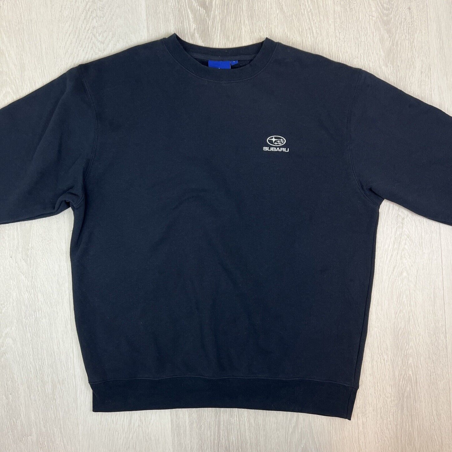 Winning Spirit Mens Navy Blue Subaru Pullover Sweatshirt Jumper Size Large