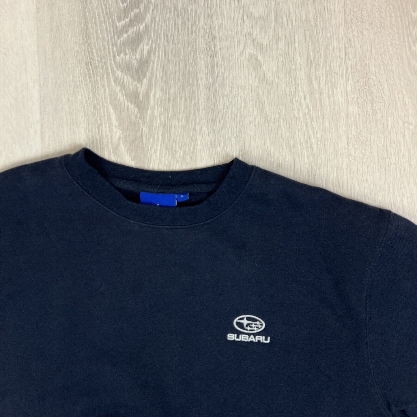 Winning Spirit Mens Navy Blue Subaru Pullover Sweatshirt Jumper Size Large