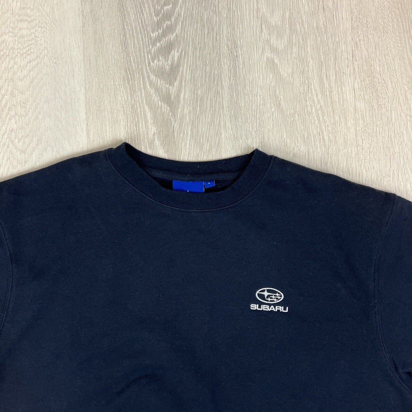 Winning Spirit Mens Navy Blue Subaru Pullover Sweatshirt Jumper Size Large