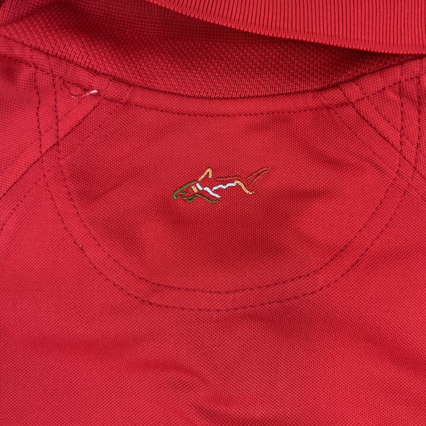 Greg Norman Riverside Oaks Golf Resort Mens Red Polo Shirt Size Medium