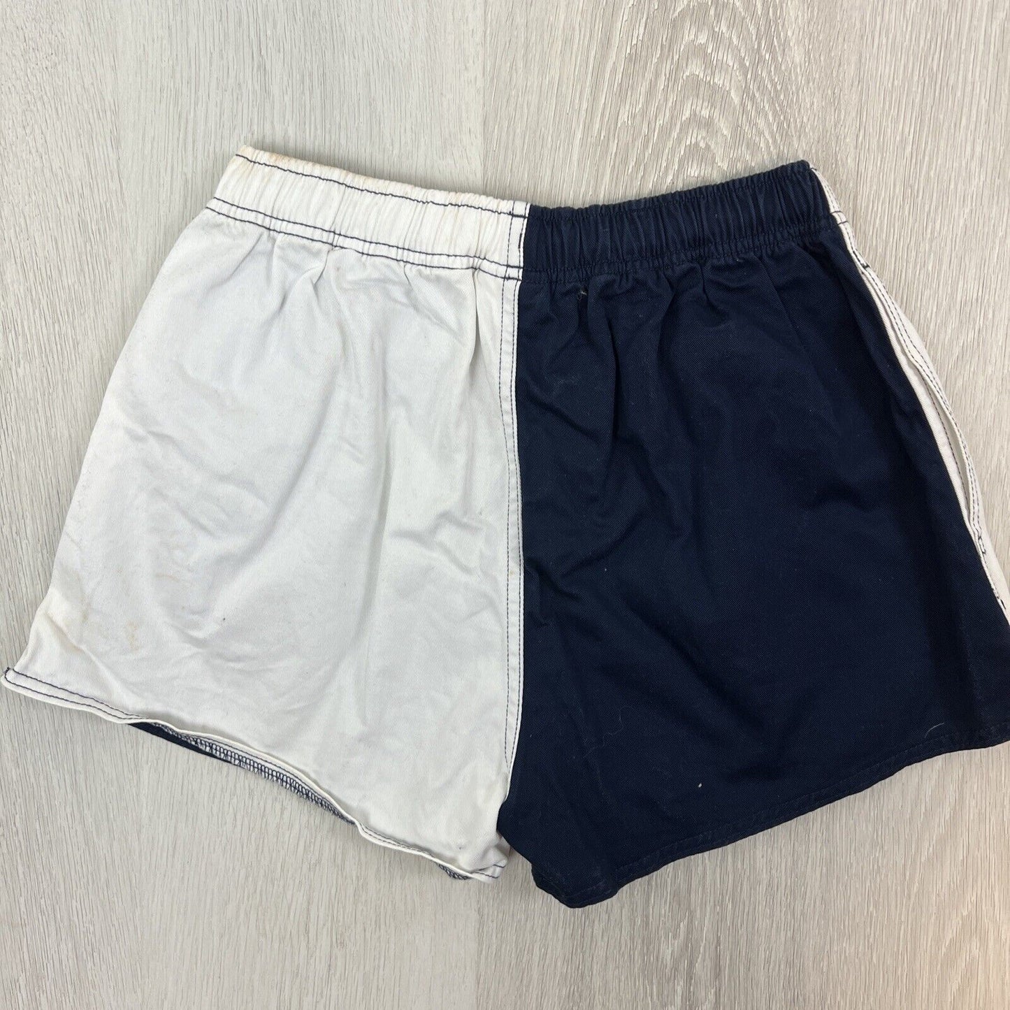 Canterbury Navy & White Cotton Rugby Shorts Size 32