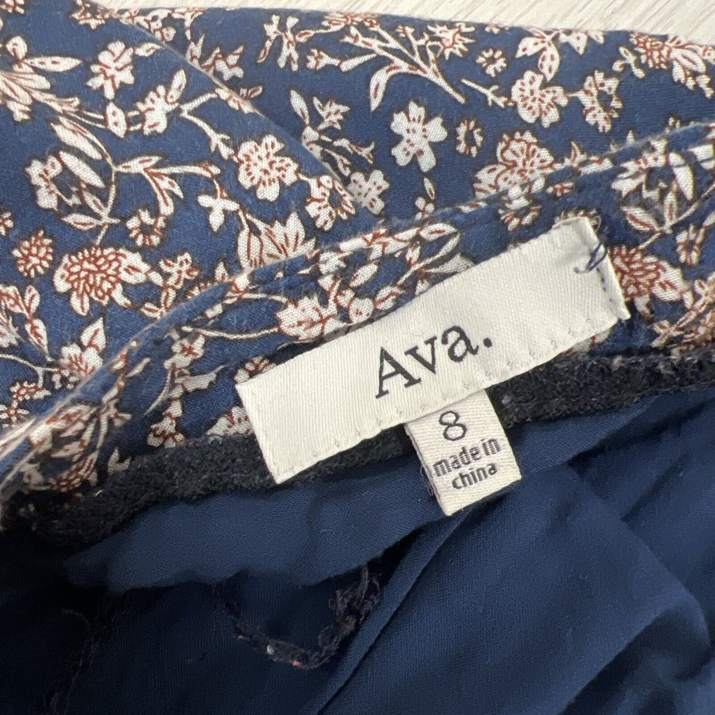 Ava Womens Light 100% Rayon Mini Skirt Size 8