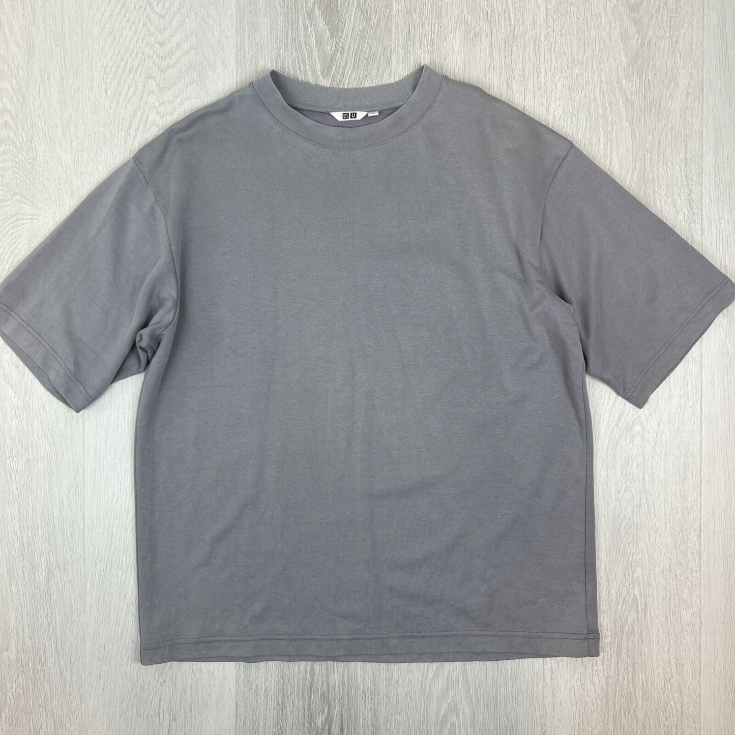 Uniqlo Mens Boxy Oversized Grey T-shirt Size XL