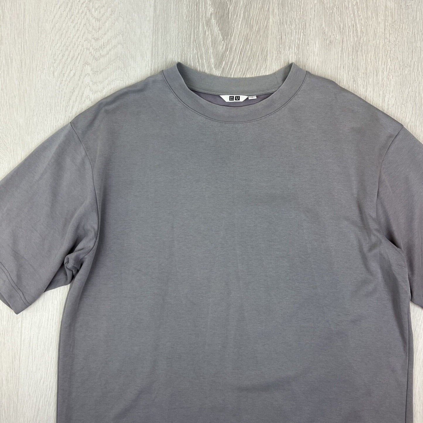 Uniqlo Mens Boxy Oversized Grey T-shirt Size XL