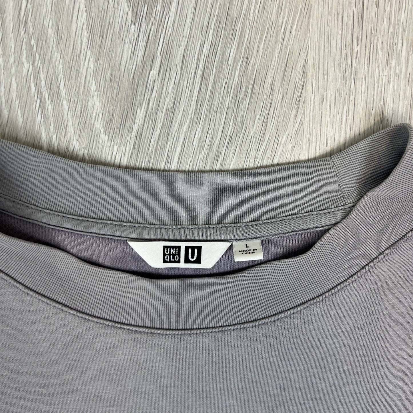 Uniqlo Mens Boxy Oversized Grey T-shirt Size XL