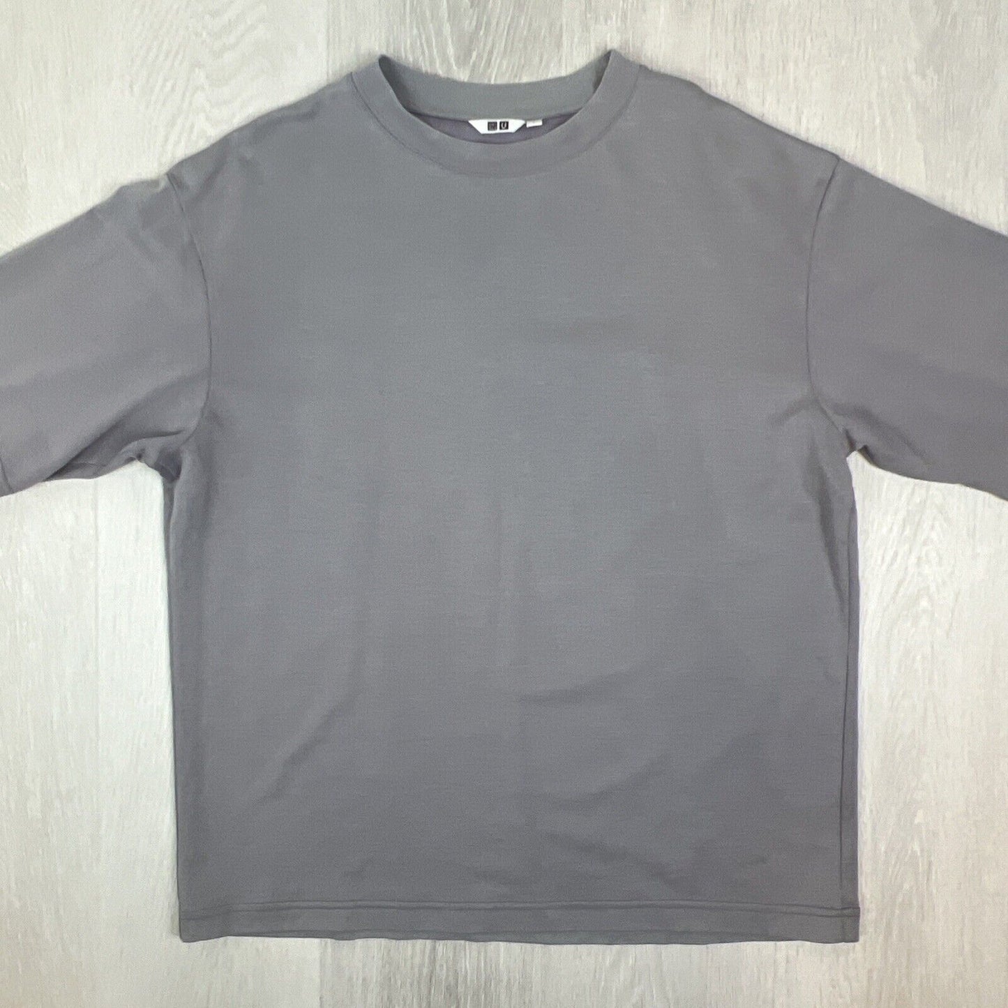 Uniqlo Mens Boxy Oversized Grey T-shirt Size XL