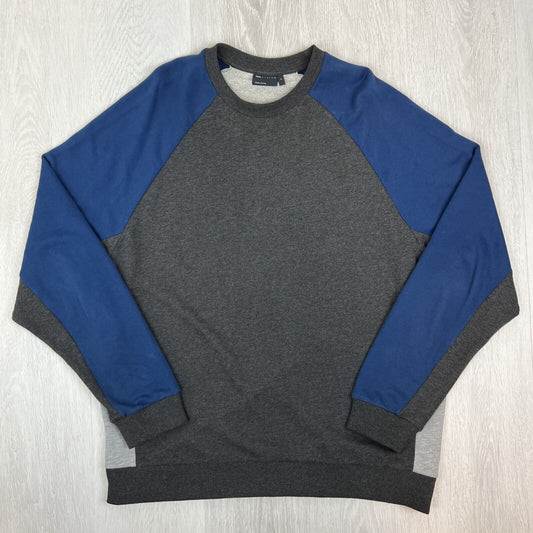 ASOS Mens Pullover Crew Neck Colourblock Jumper Sweatshirt Size XL