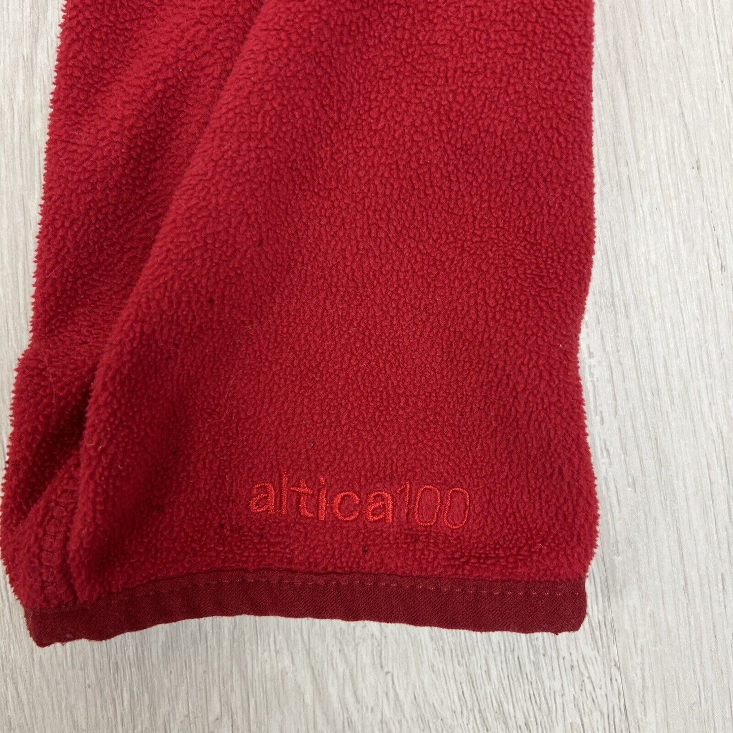 Kathmandu Mens Red Full Zip Polar Fleece Altica 100 Jumper Size large