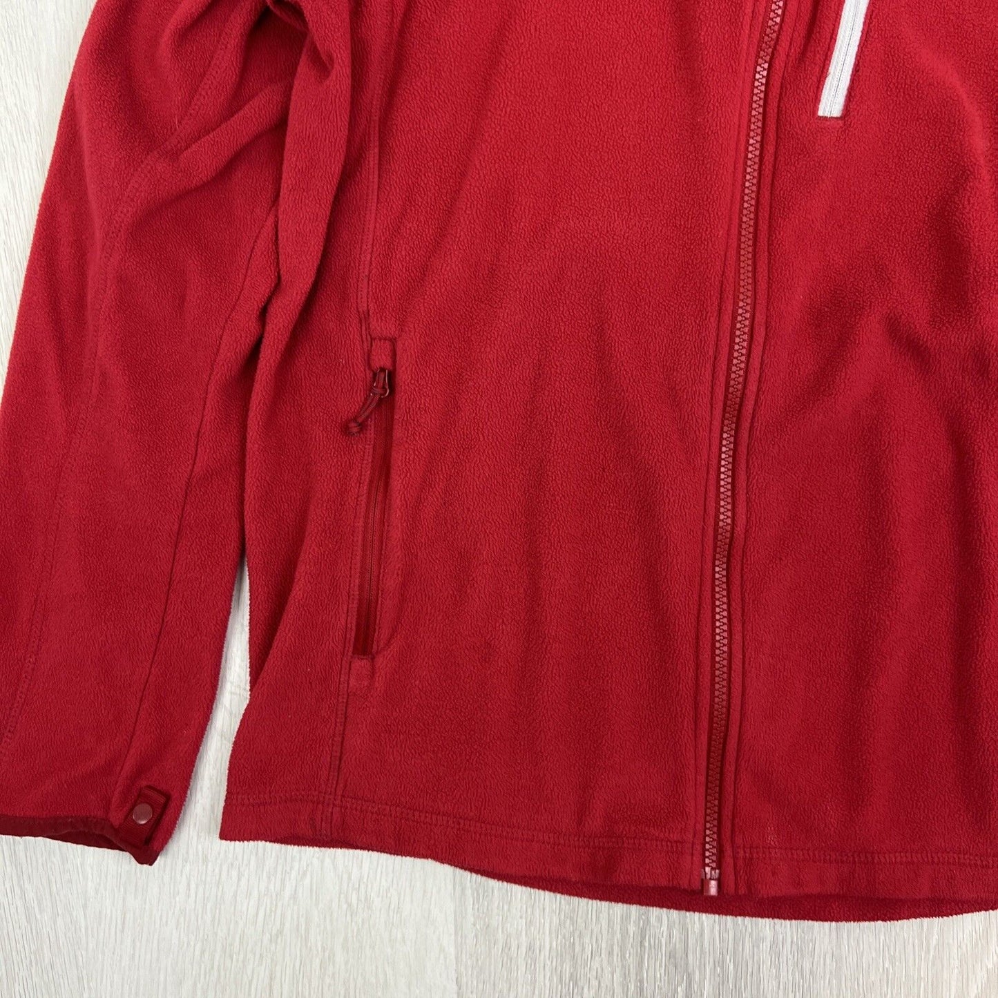 Kathmandu Mens Red Full Zip Polar Fleece Altica 100 Jumper Size large