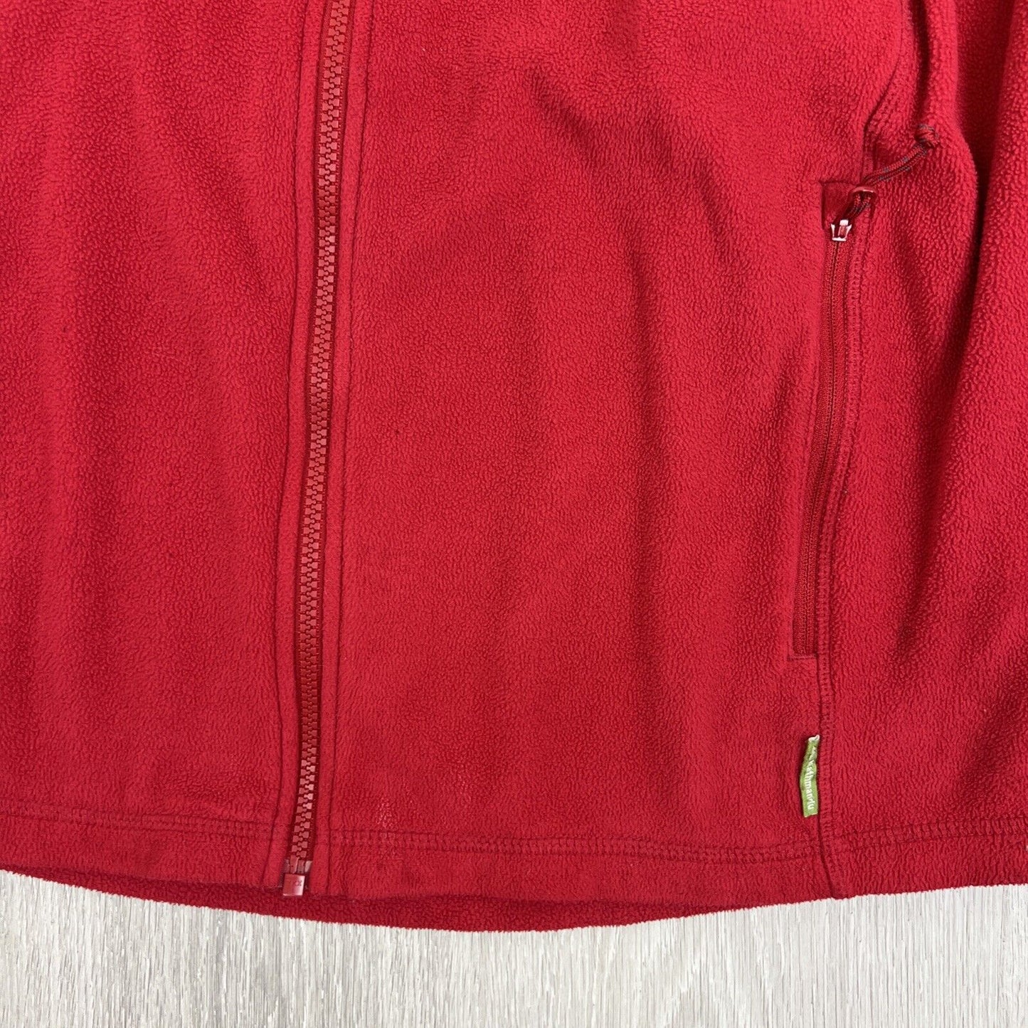 Kathmandu Mens Red Full Zip Polar Fleece Altica 100 Jumper Size large