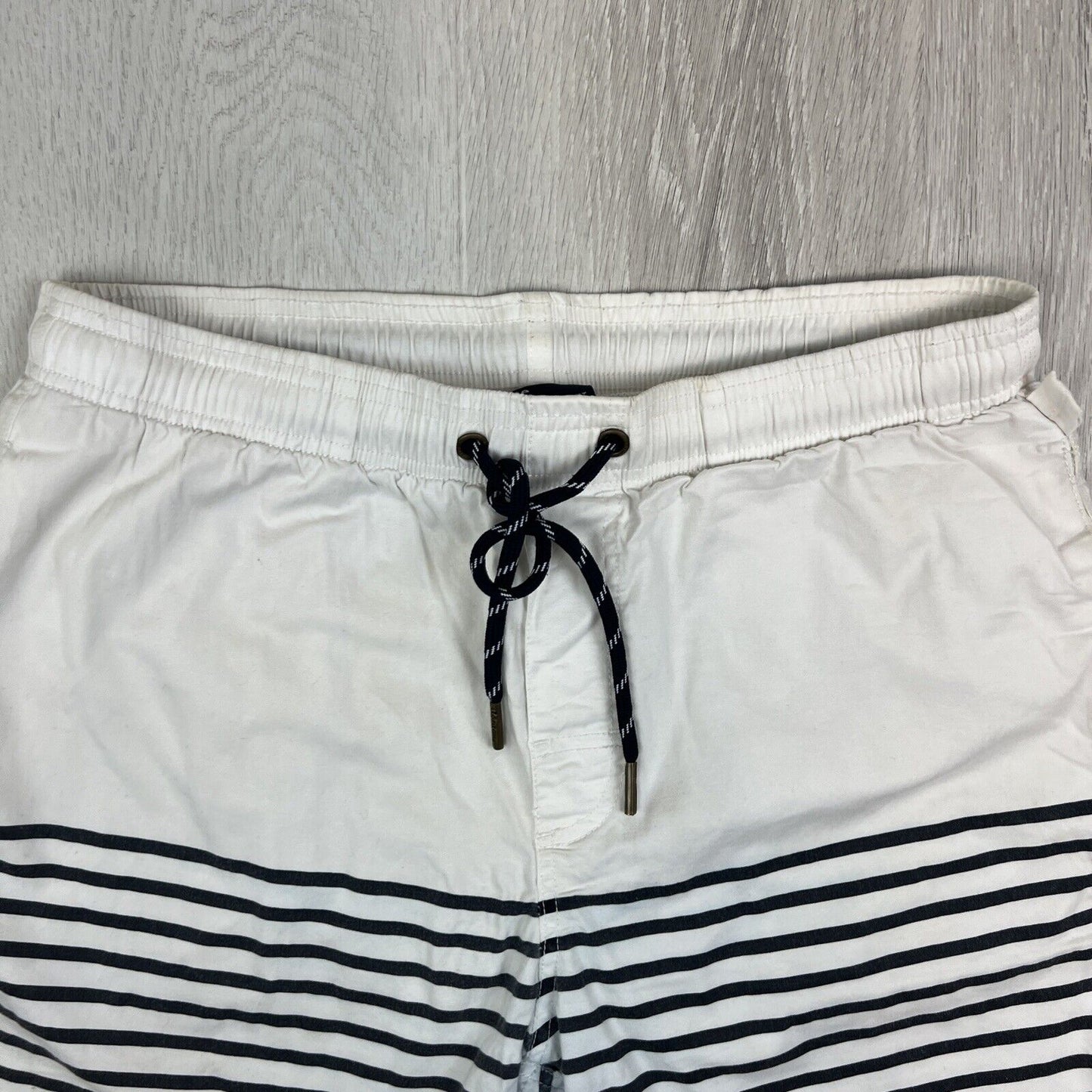 Academy Brand Mens White Cotton Swim Shorts Size 36