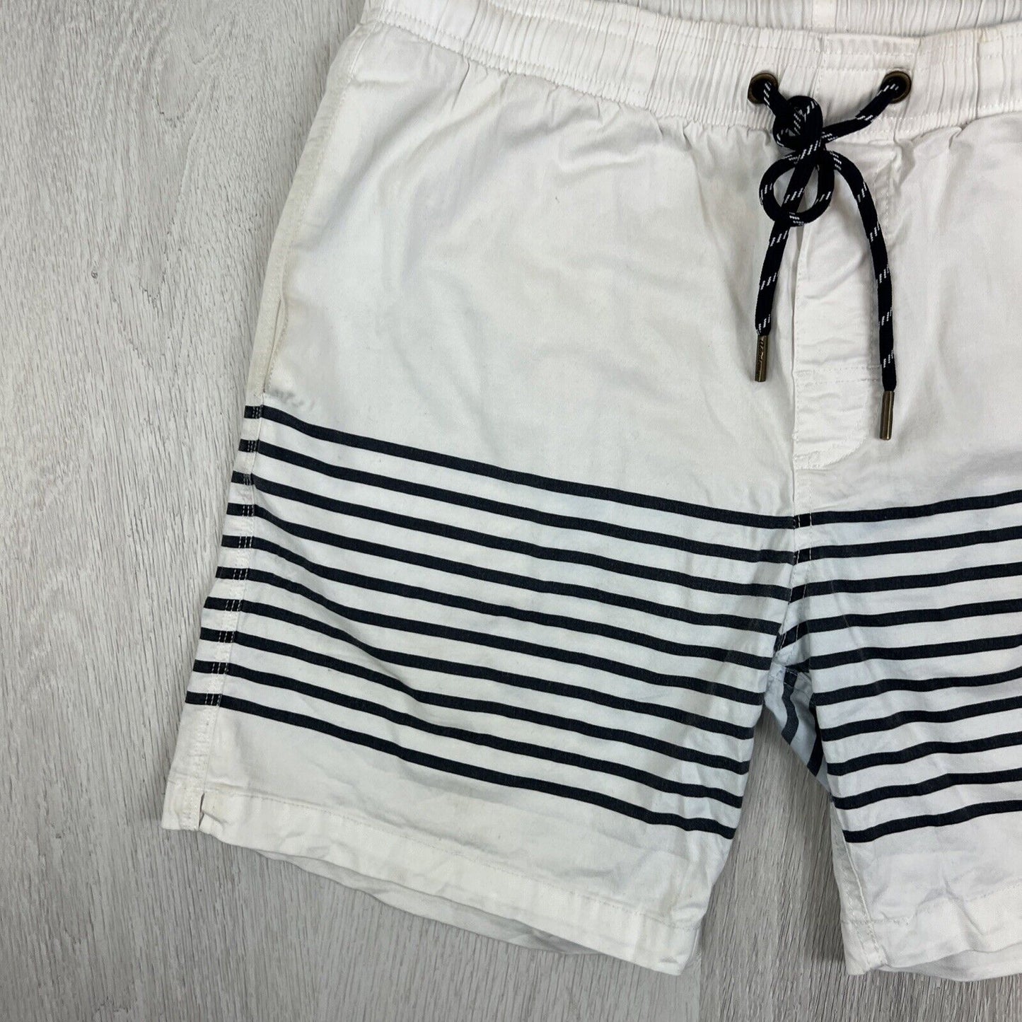 Academy Brand Mens White Cotton Swim Shorts Size 36