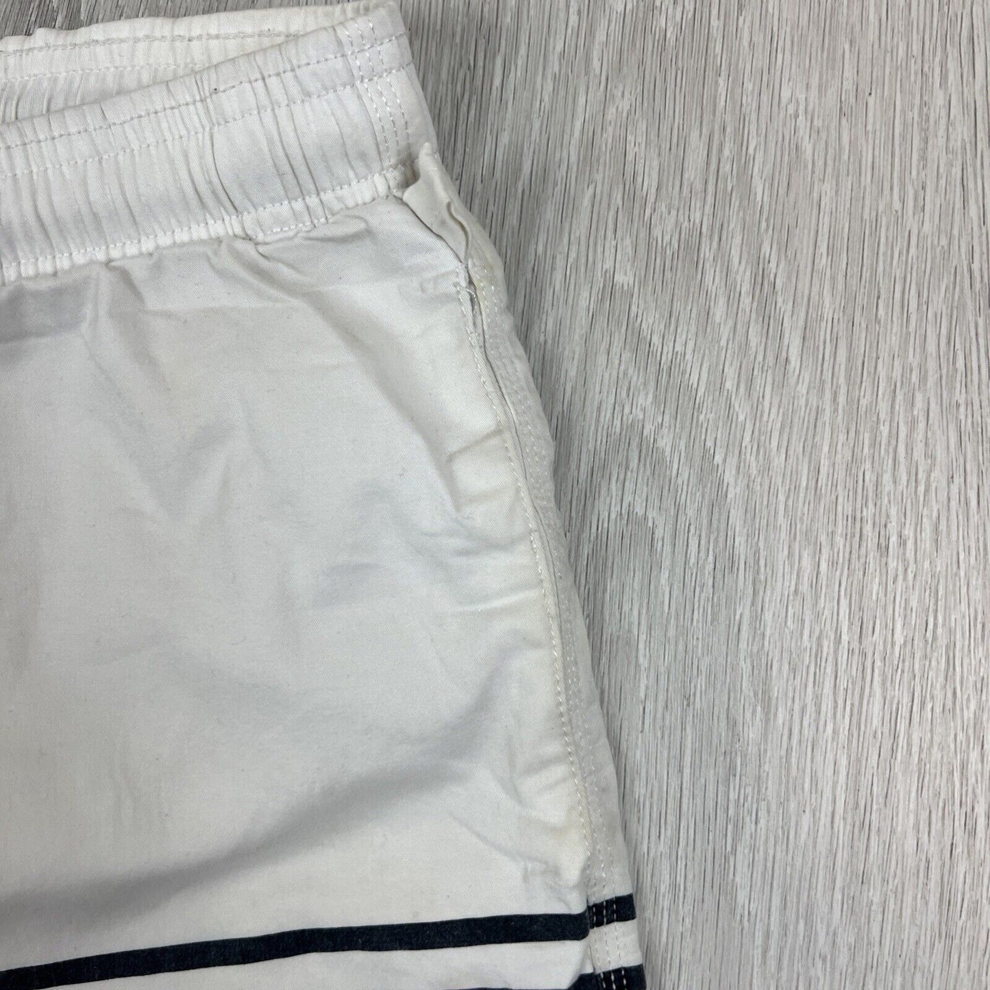 Academy Brand Mens White Cotton Swim Shorts Size 36