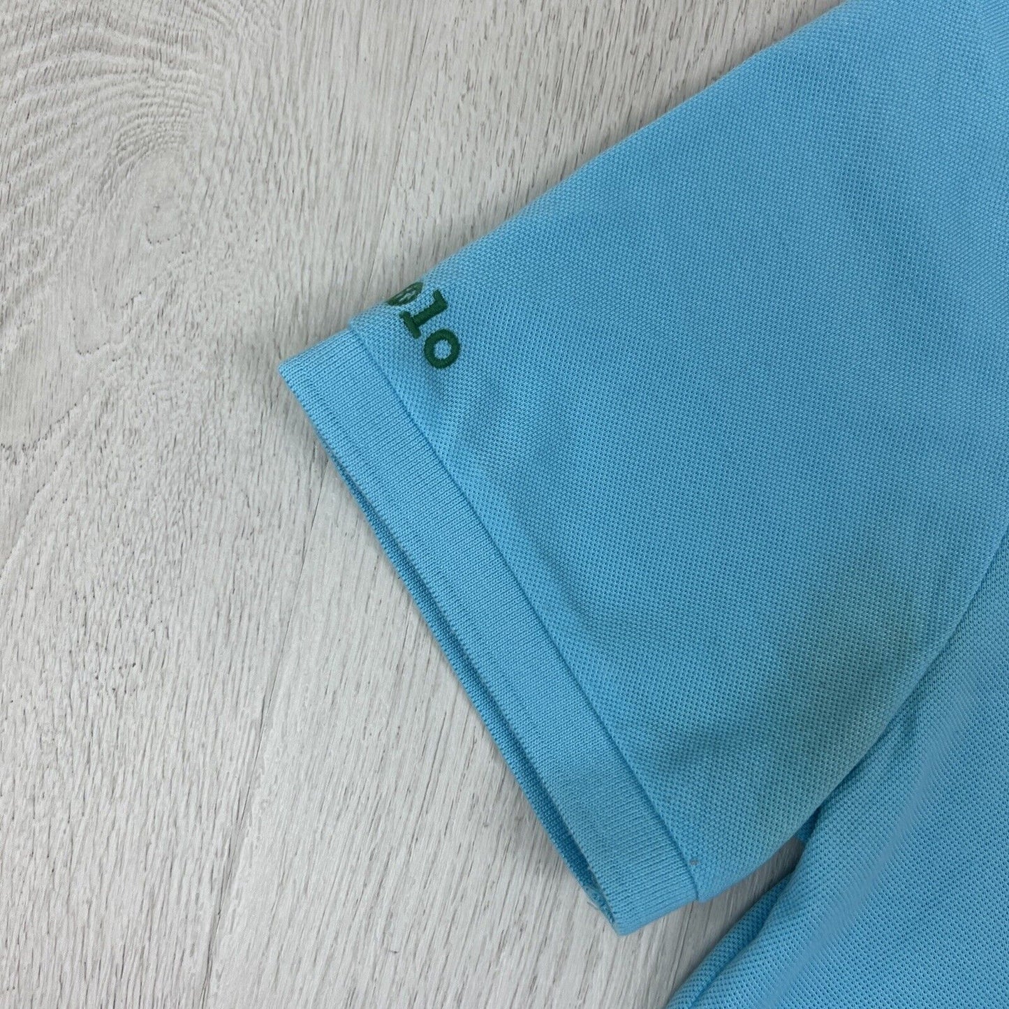 Polo Ralph Lauren Mens The Earth Polo Custom Slim Fit Blue Polo Shirt Size M