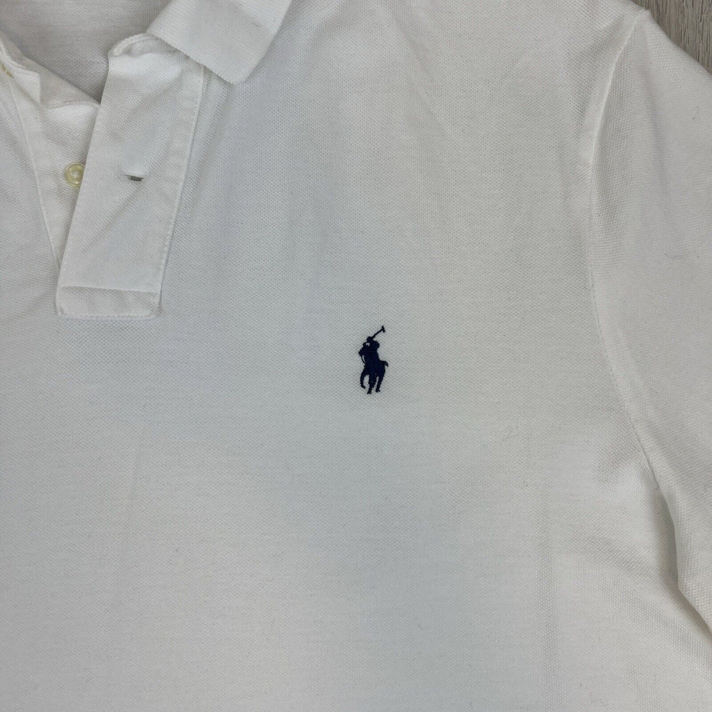 Polo Ralph Lauren Mens Short Sleeve White Polo Shirt Size XL