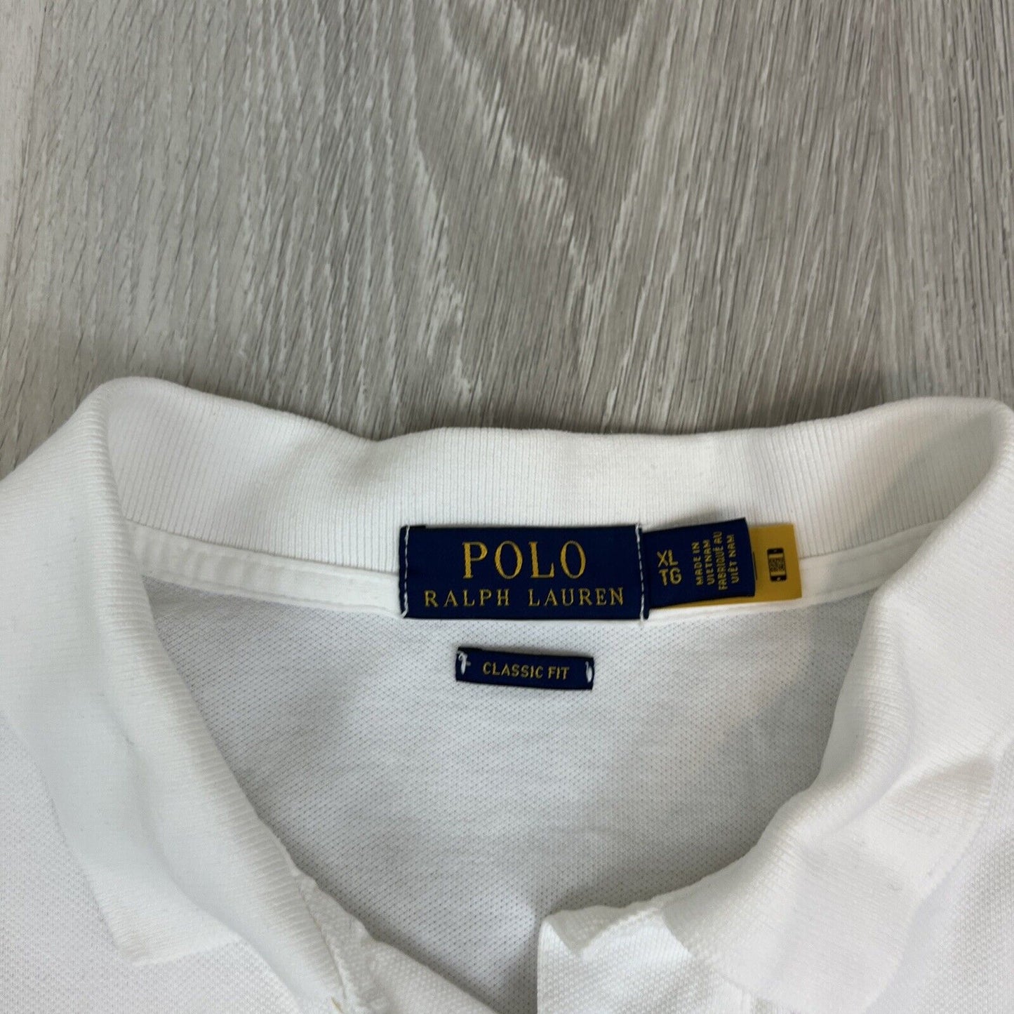 Polo Ralph Lauren Mens Short Sleeve White Polo Shirt Size XL