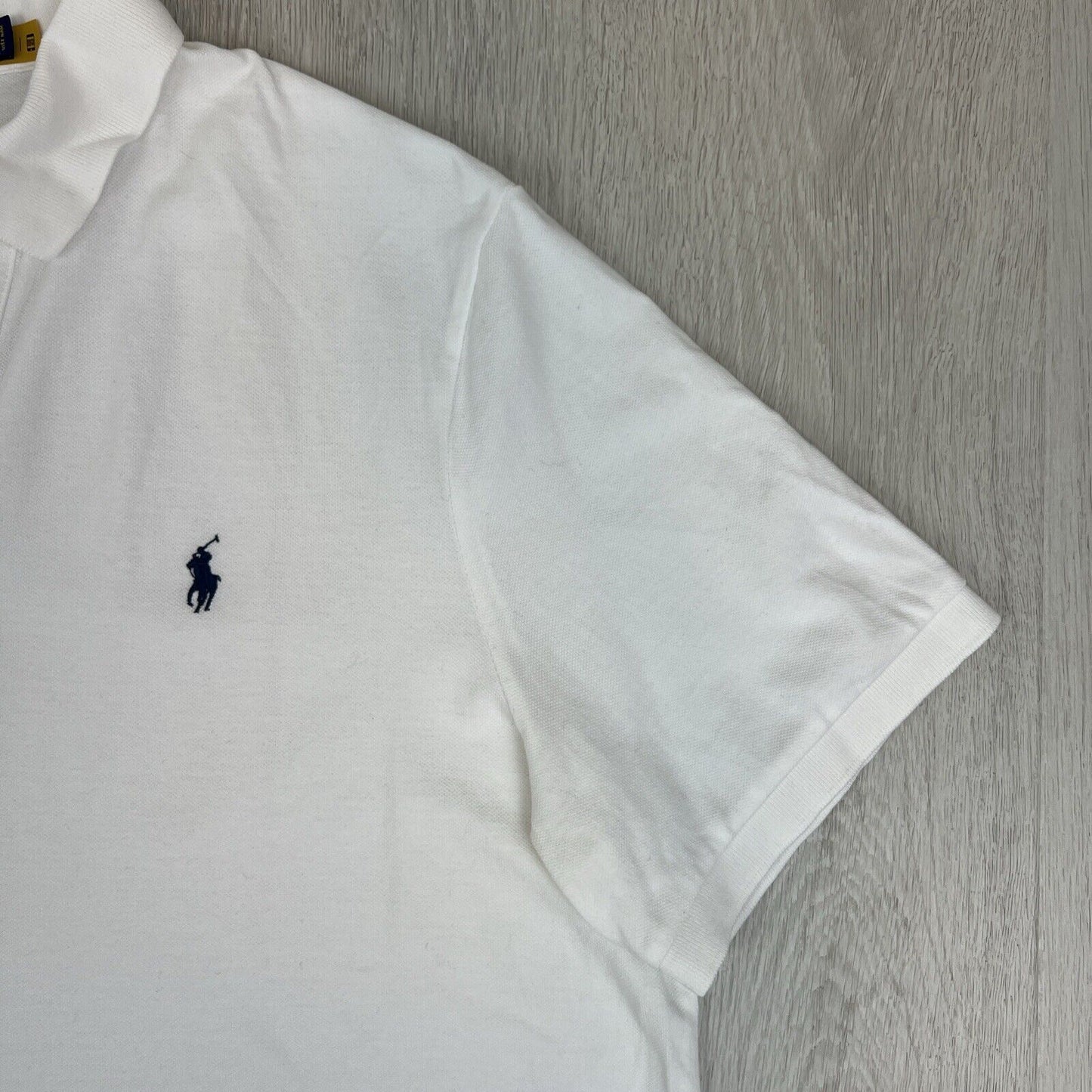 Polo Ralph Lauren Mens Short Sleeve White Polo Shirt Size XL