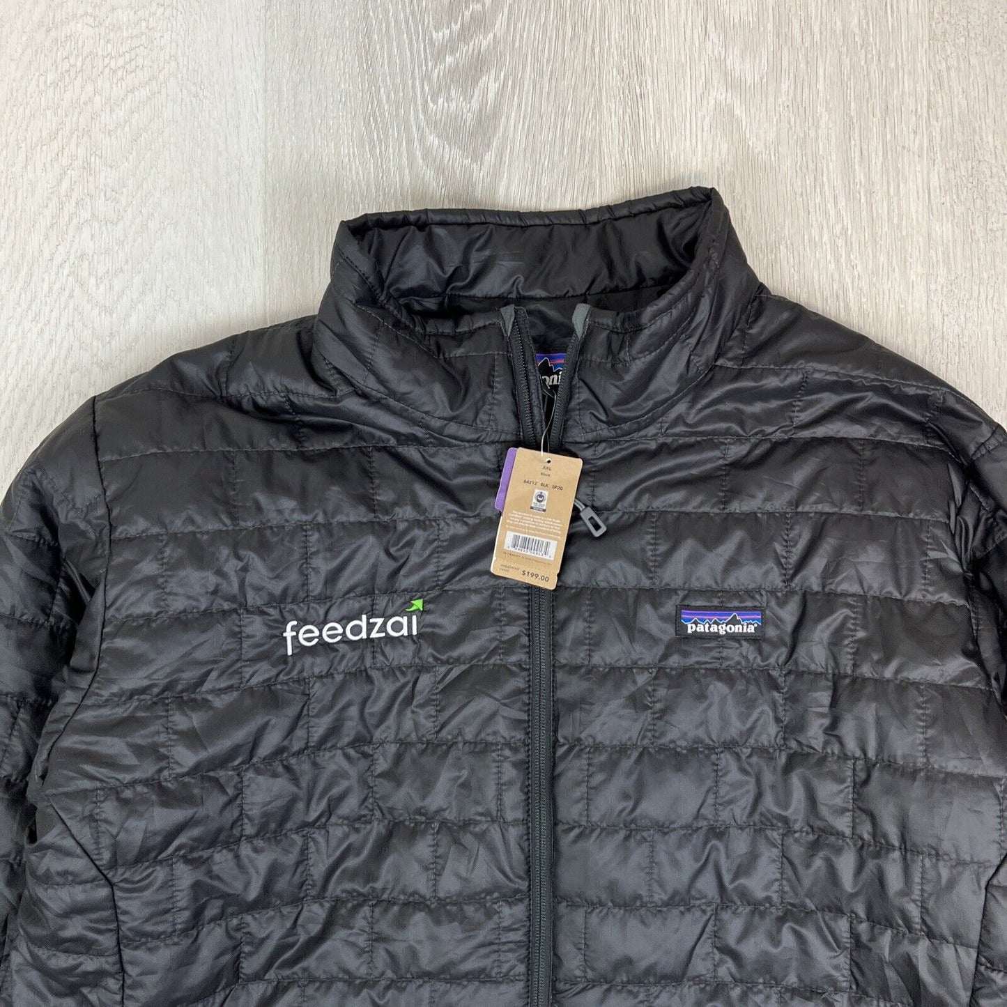 Patagonia Mens Black Full Zip Puffer Jacket Size 2XL (New)