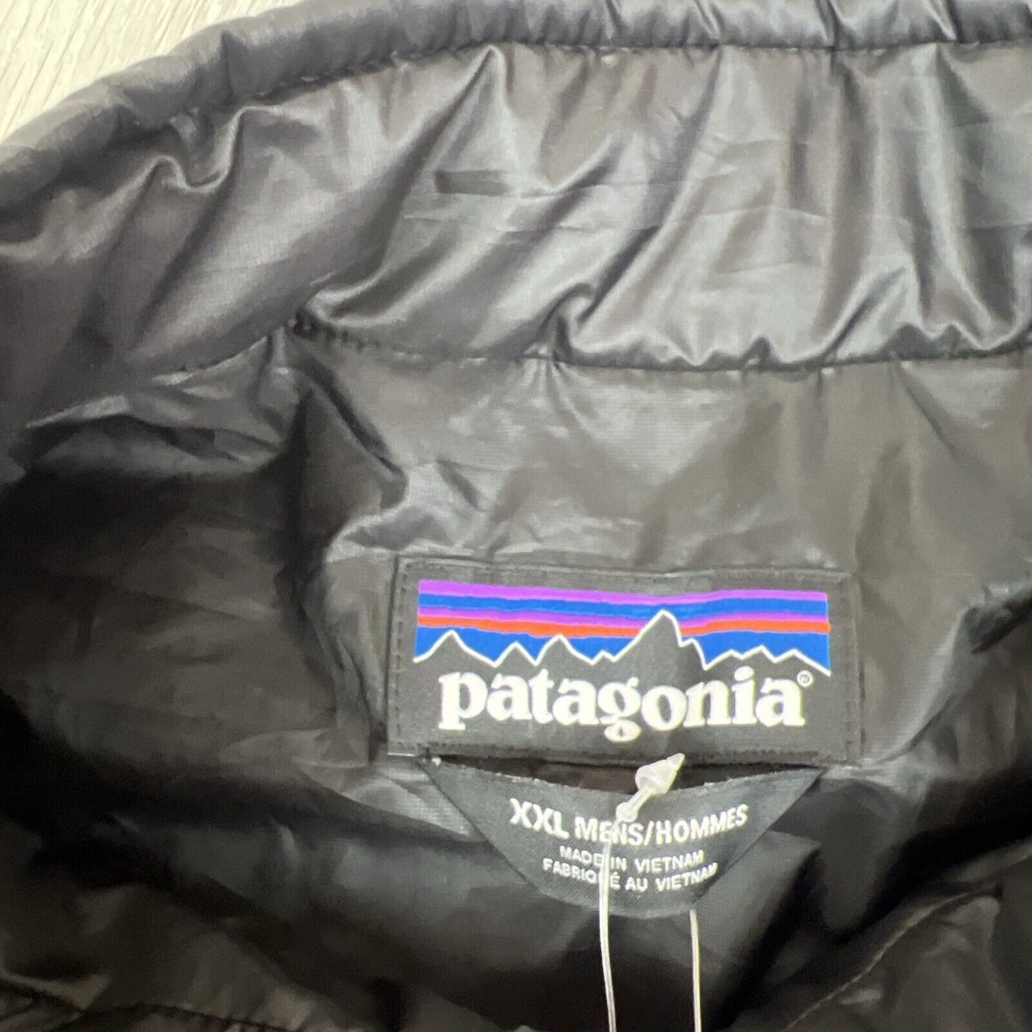 Patagonia Mens Black Full Zip Puffer Jacket Size 2XL (New)