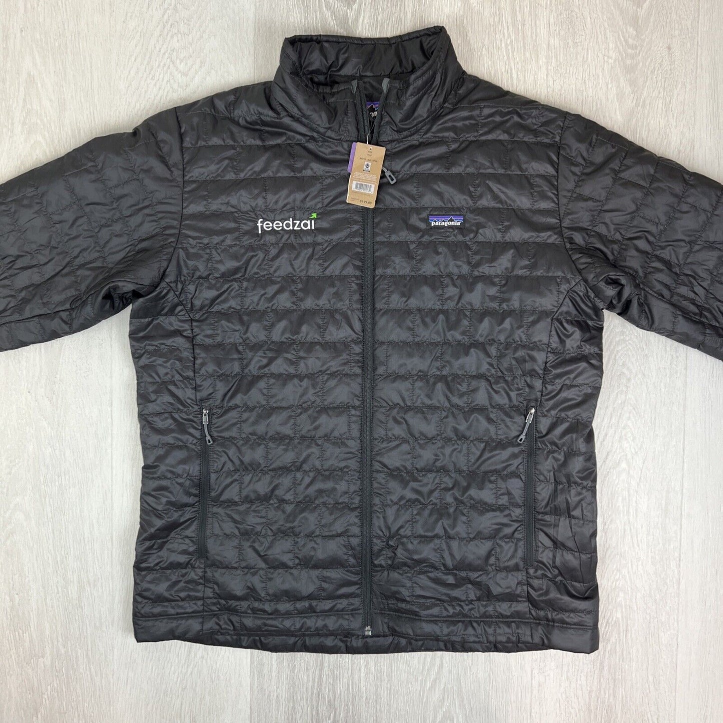 Patagonia Mens Black Full Zip Puffer Jacket Size 2XL (New)