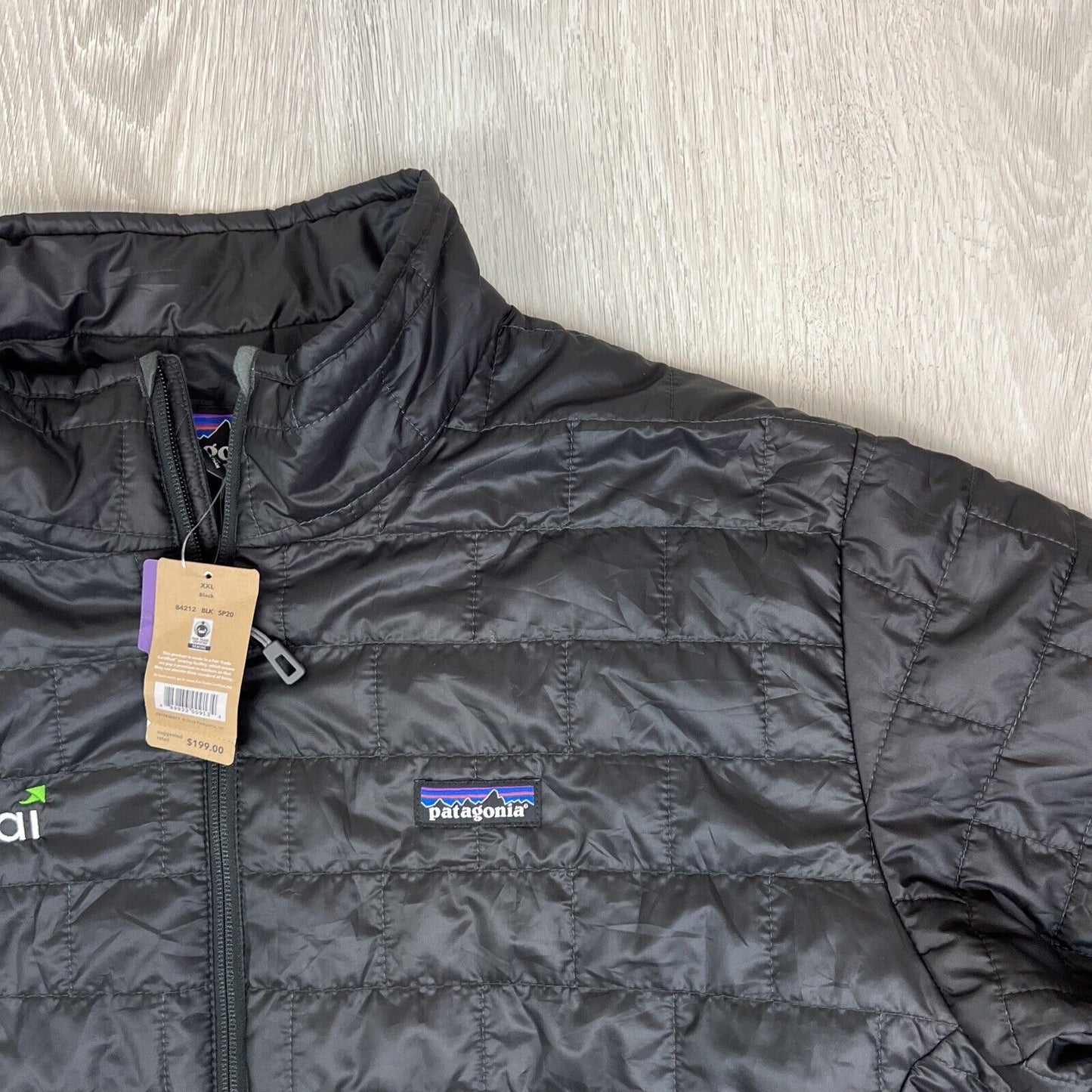 Patagonia Mens Black Full Zip Puffer Jacket Size 2XL (New)