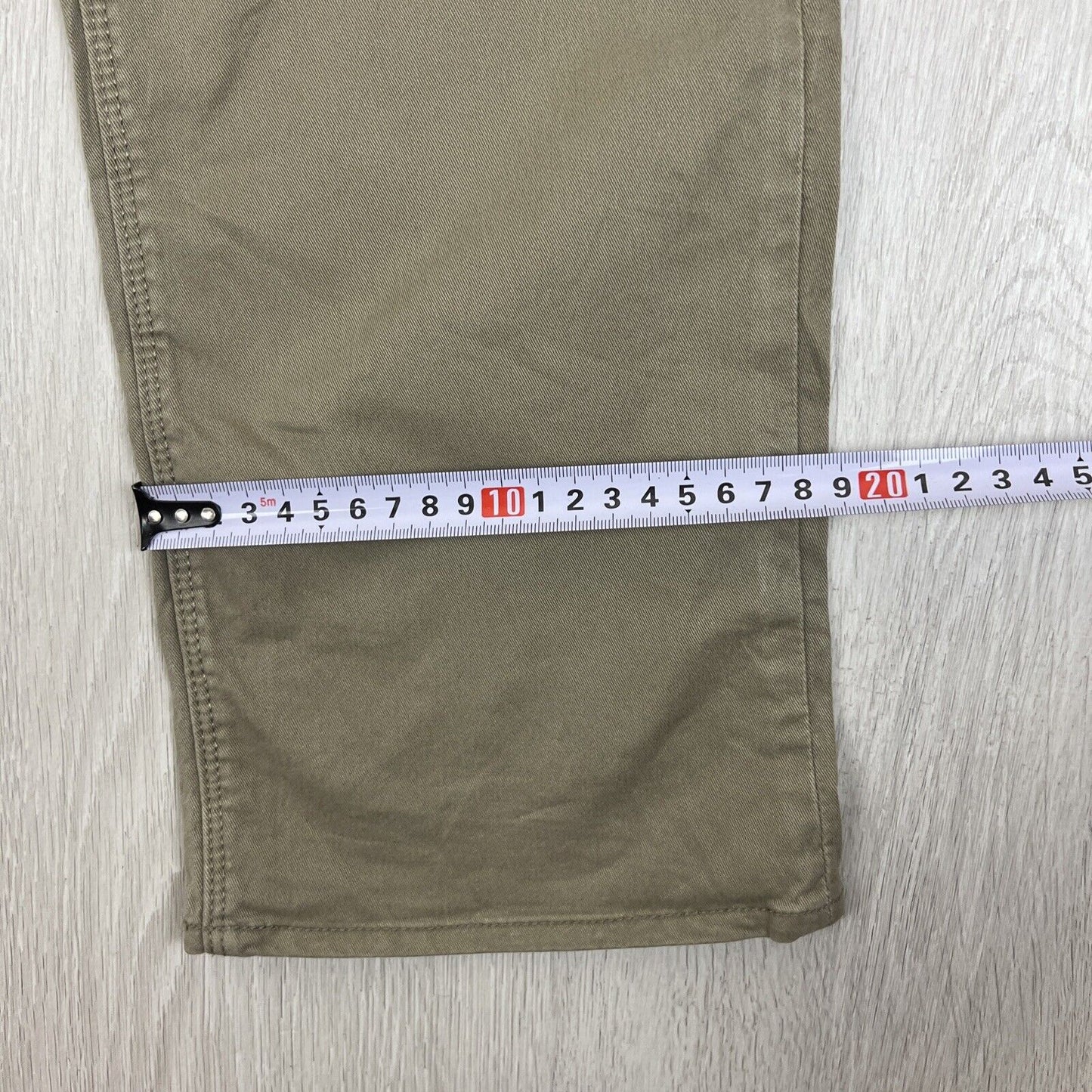 Volcom Solver Modern Straight Mens Brown Slim Chino Size 32