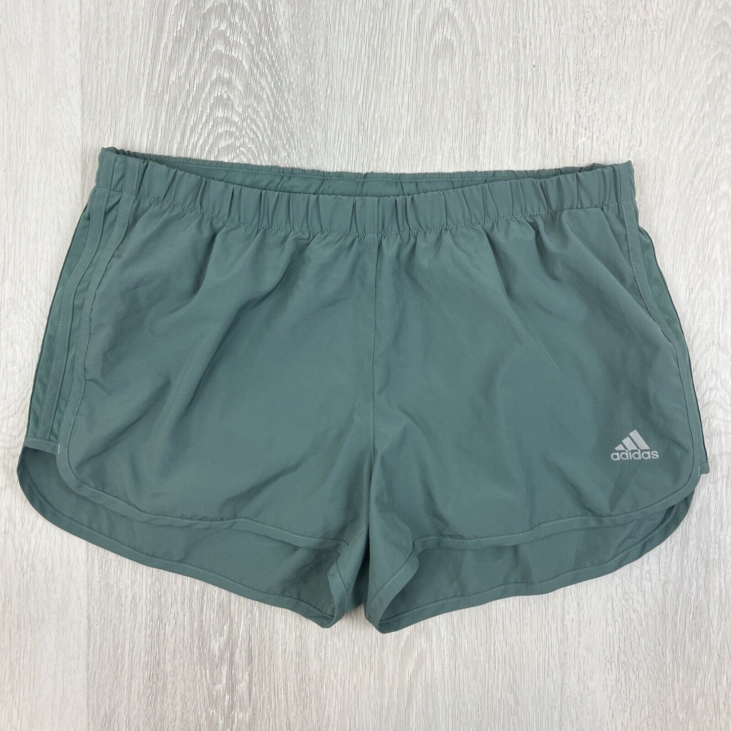 adidas Mens Green 3-Inch Activewear Shorts Size Large