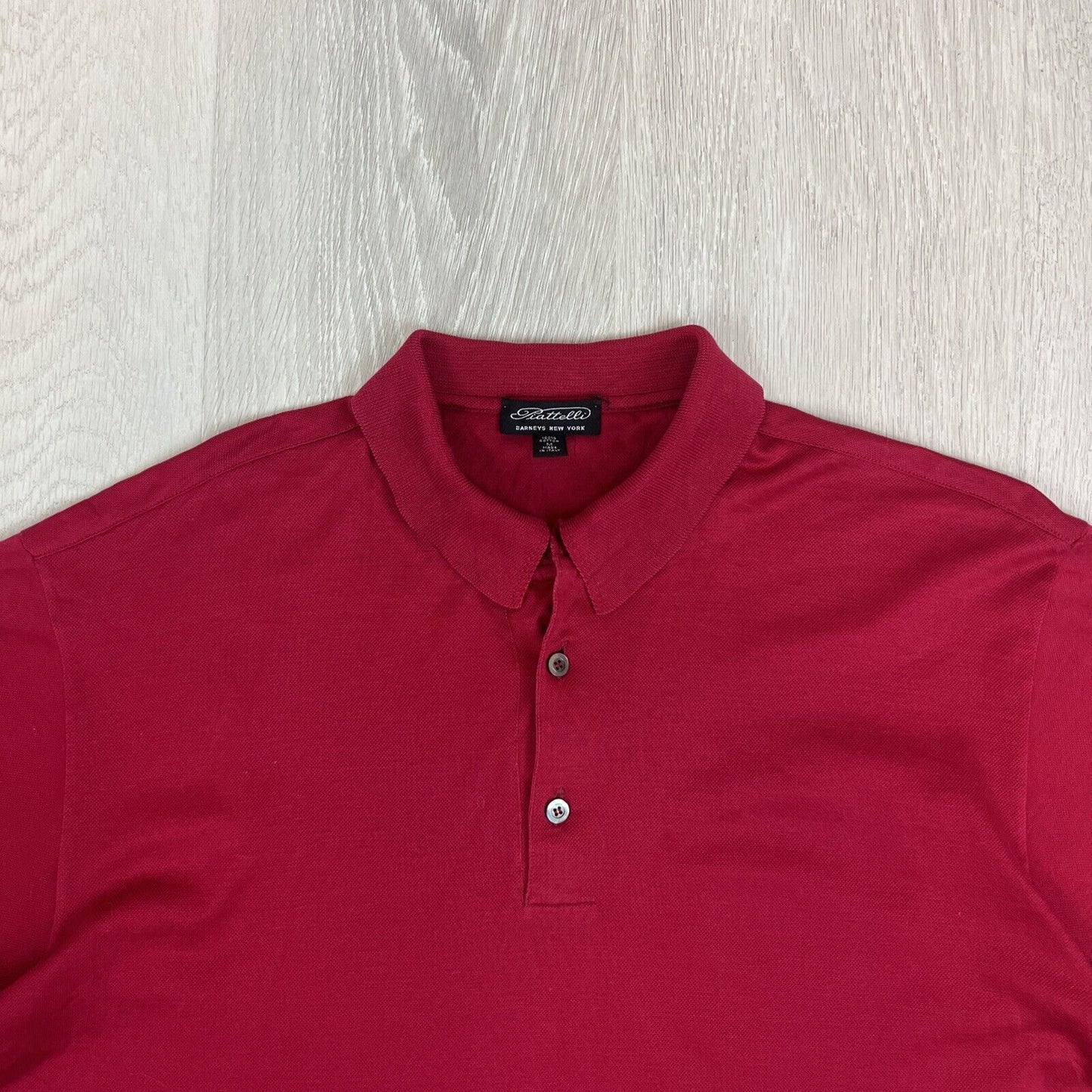 Piatelli Barneys New York Mens Red Polo Shirt Size Medium