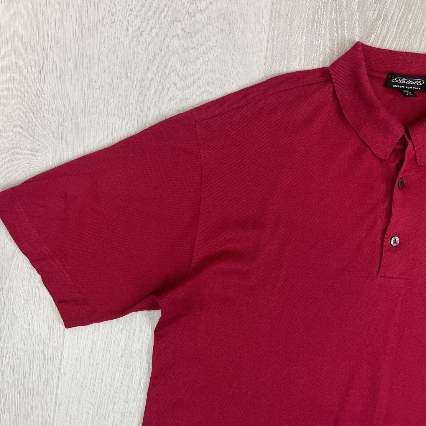 Piatelli Barneys New York Mens Red Polo Shirt Size Medium