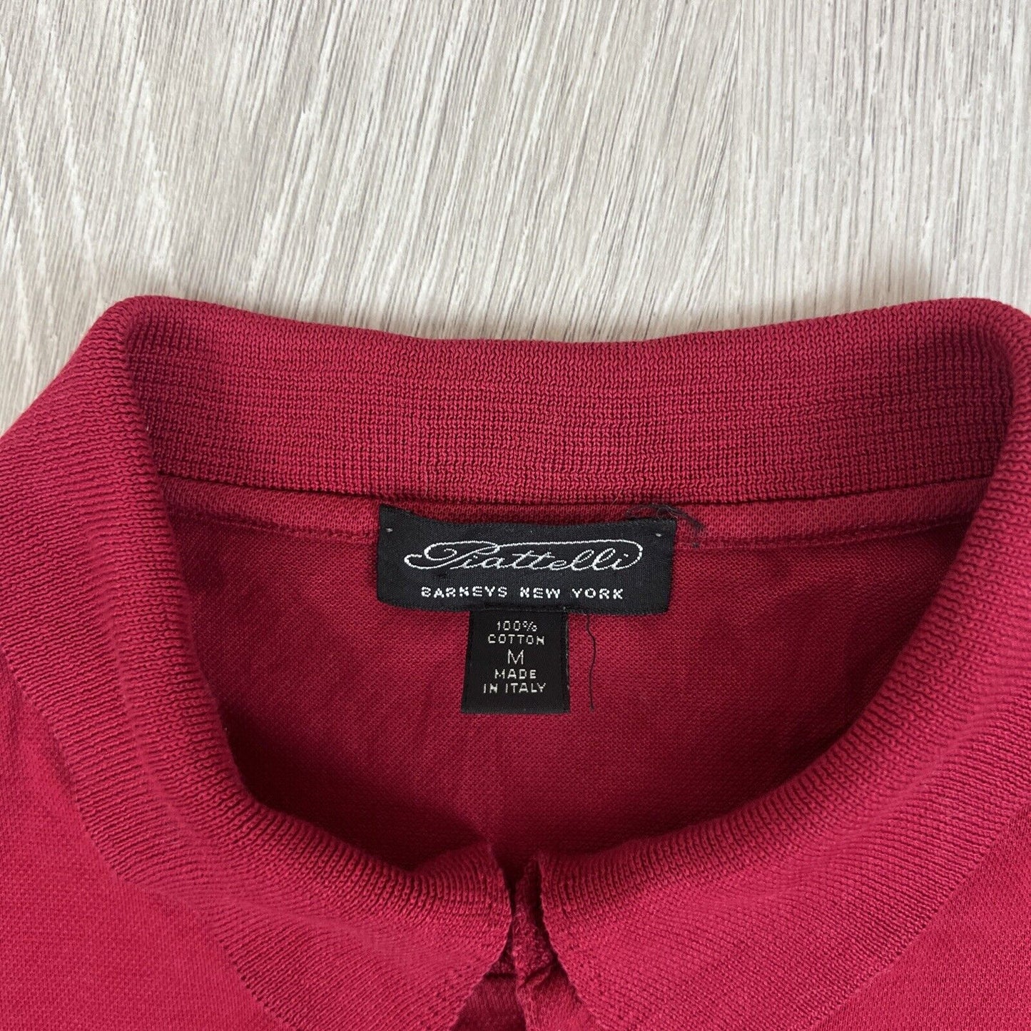 Piatelli Barneys New York Mens Red Polo Shirt Size Medium