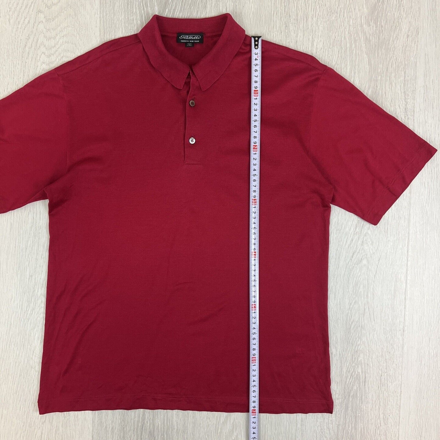 Piatelli Barneys New York Mens Red Polo Shirt Size Medium