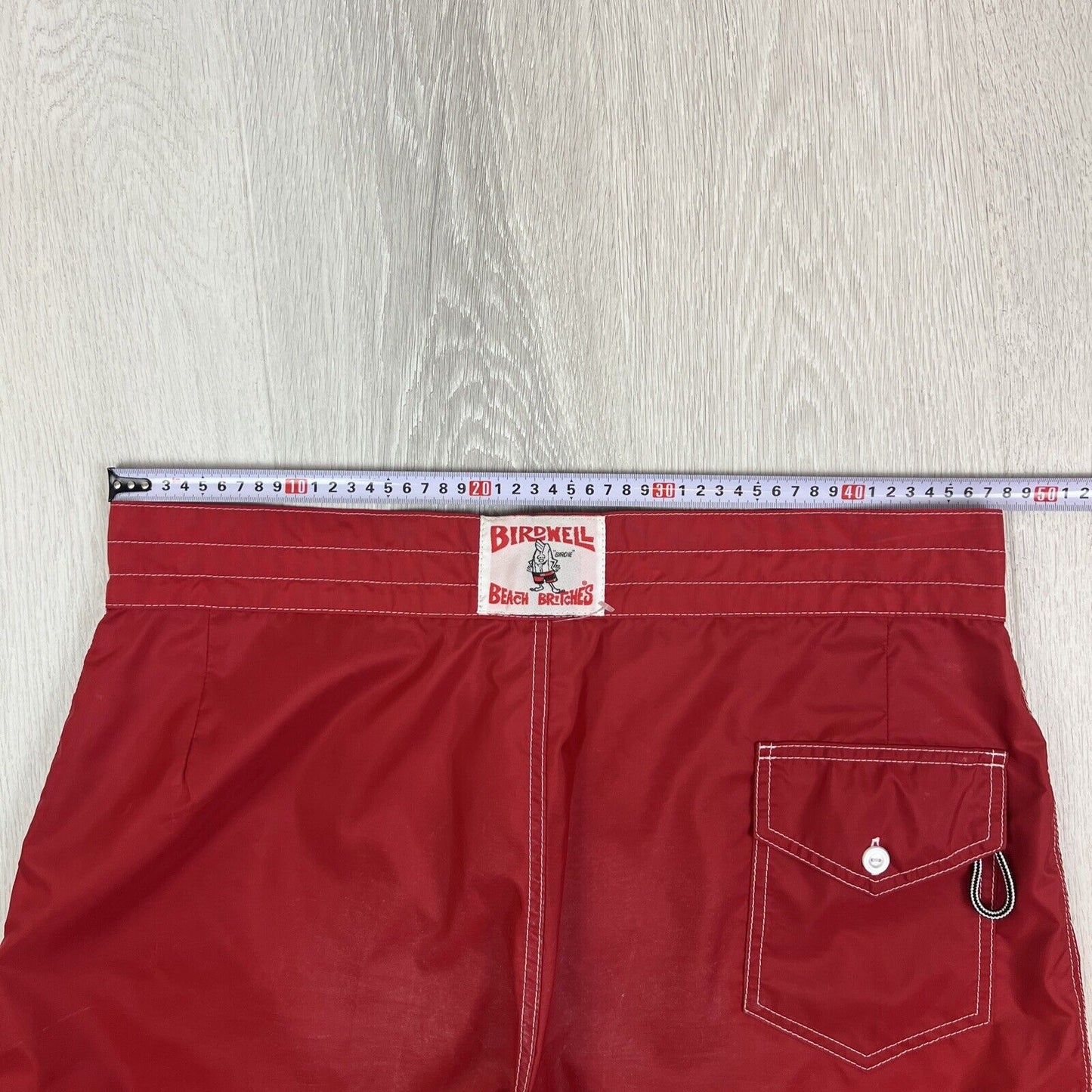 Birdwell Beach Britches Mens Red Swim Shorts Boardies Swimmers Size 38