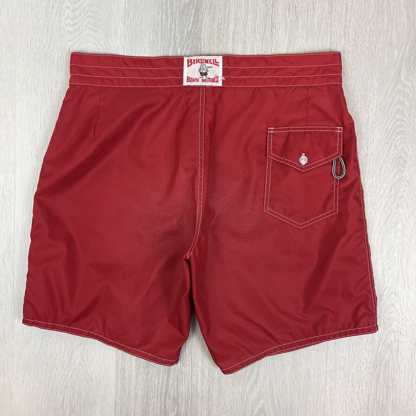 Birdwell Beach Britches Mens Red Swim Shorts Boardies Swimmers Size 38