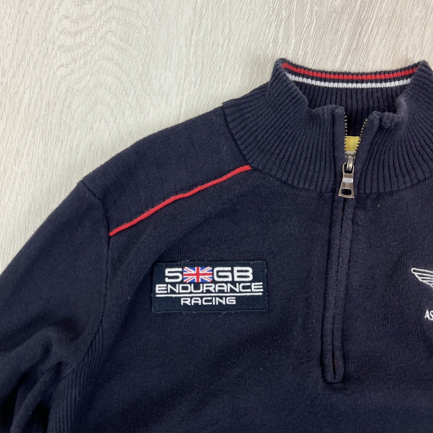 Hacket Boys Endurance Racing Aston Martin Knitted Jumper Sweater Size 13-14 Year