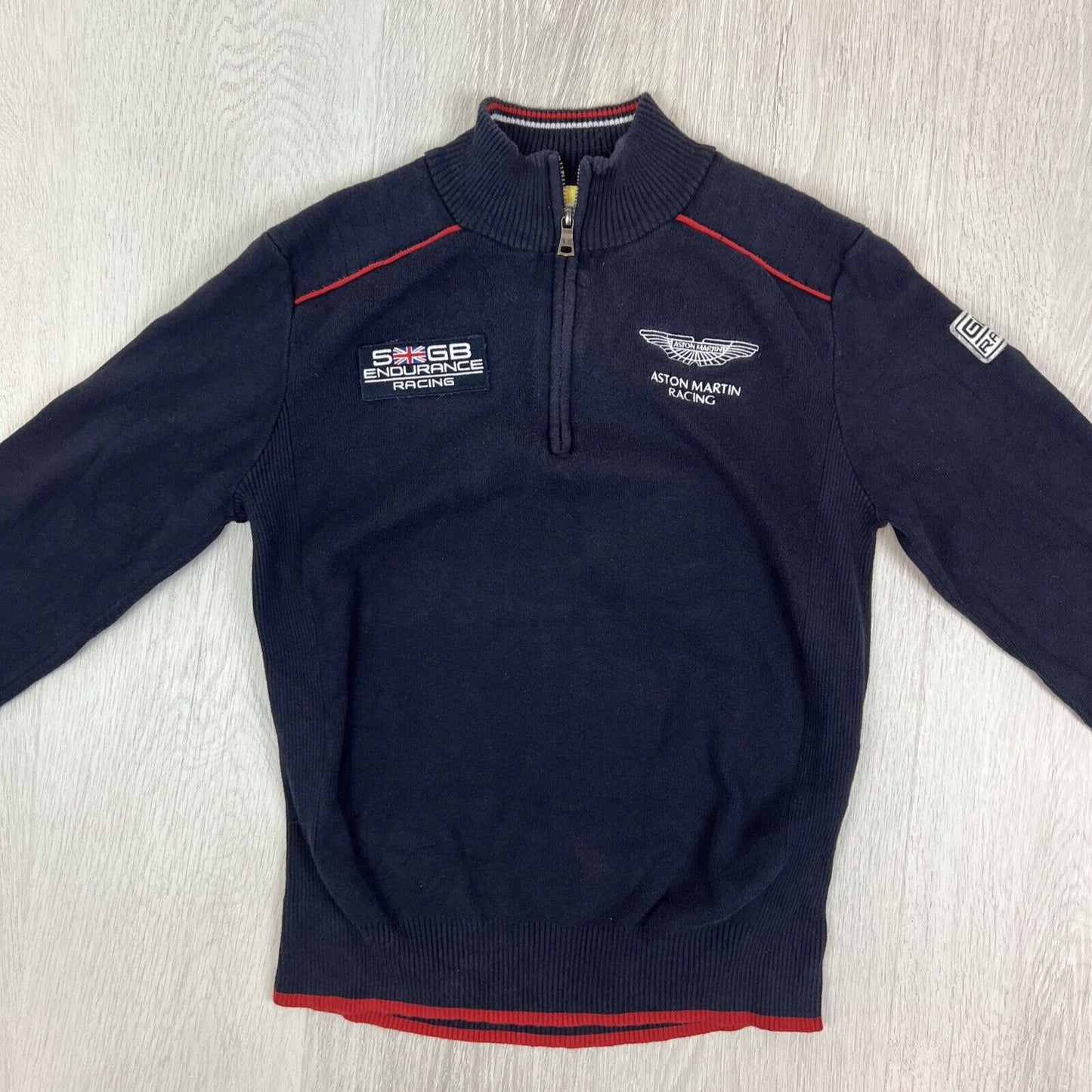 Hacket Boys Endurance Racing Aston Martin Knitted Jumper Sweater Size 13-14 Year