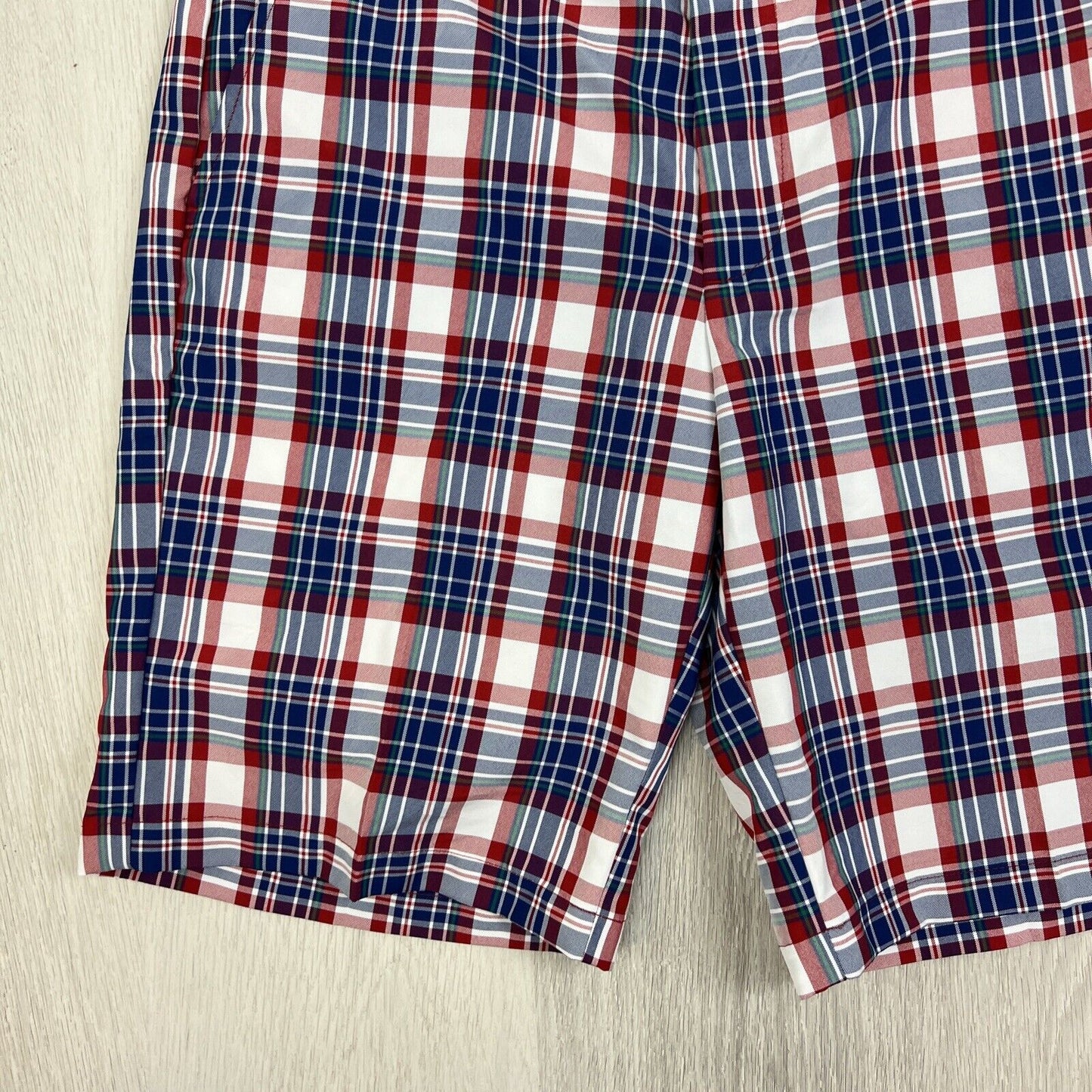 iZod Golf Mens Plaid Golf Shorts Size 32 (Like New)