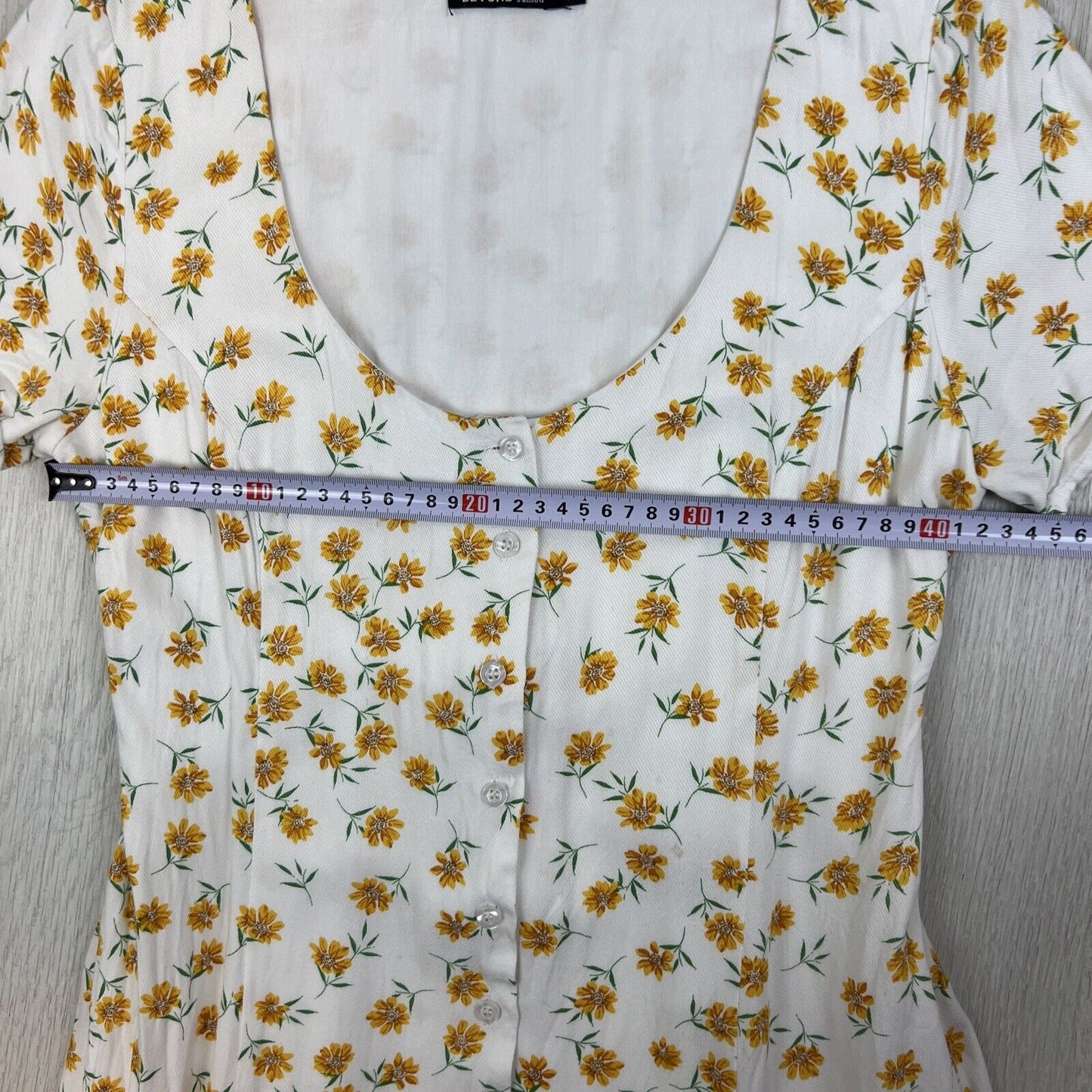 Beyond Her Womens White Floral Pattern Midi Dress Size 10