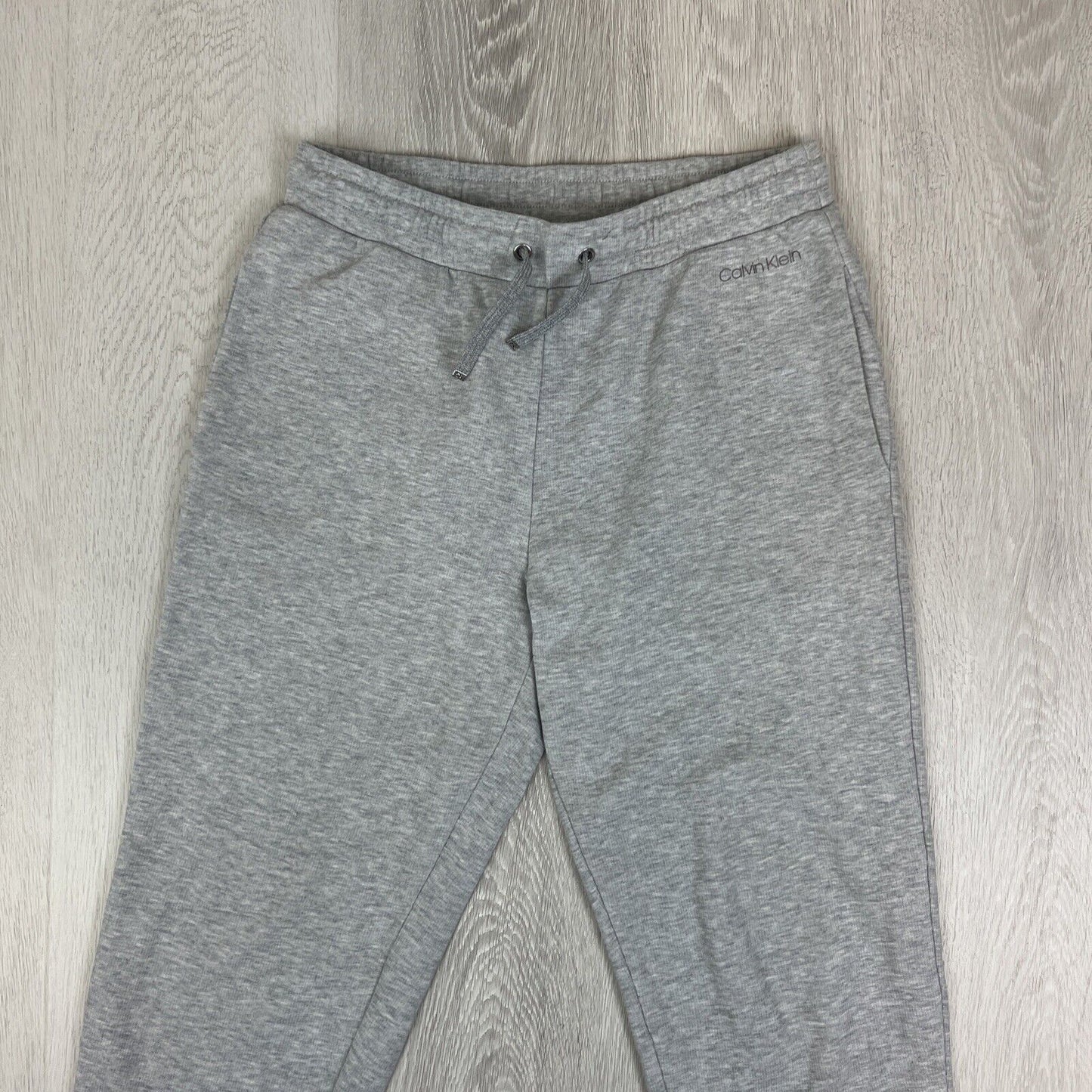 Calvin Klein Mens Grey Tapered Fit Trackies Jogger Pants Size medium