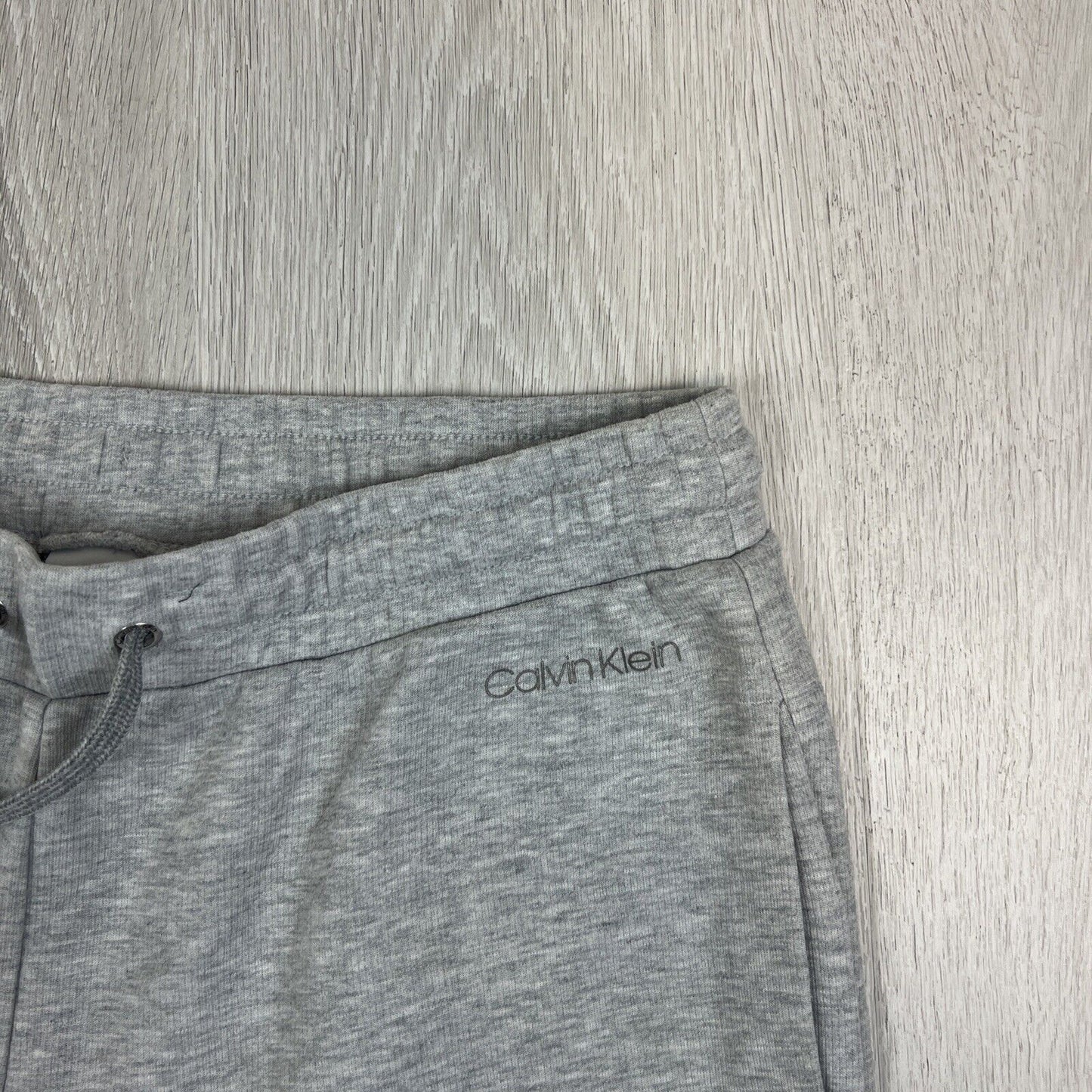 Calvin Klein Mens Grey Tapered Fit Trackies Jogger Pants Size medium