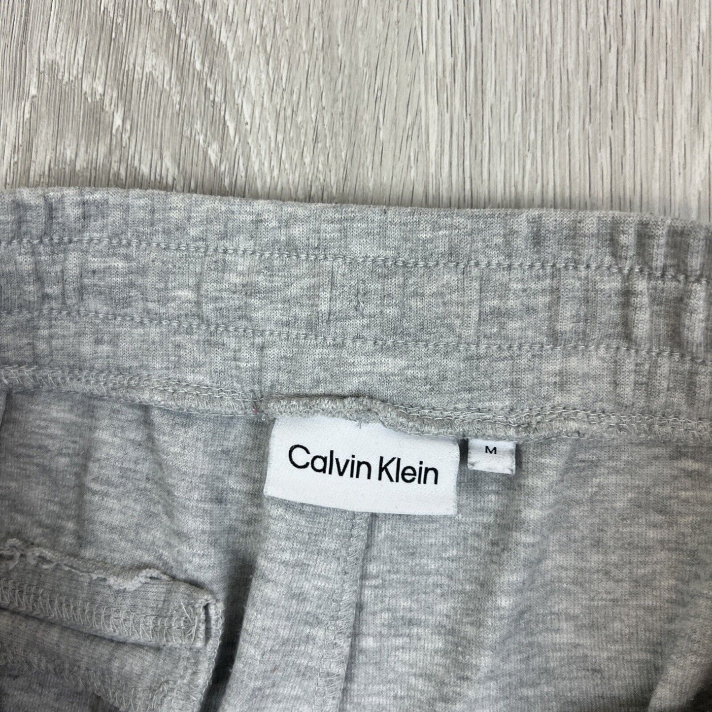 Calvin Klein Mens Grey Tapered Fit Trackies Jogger Pants Size medium