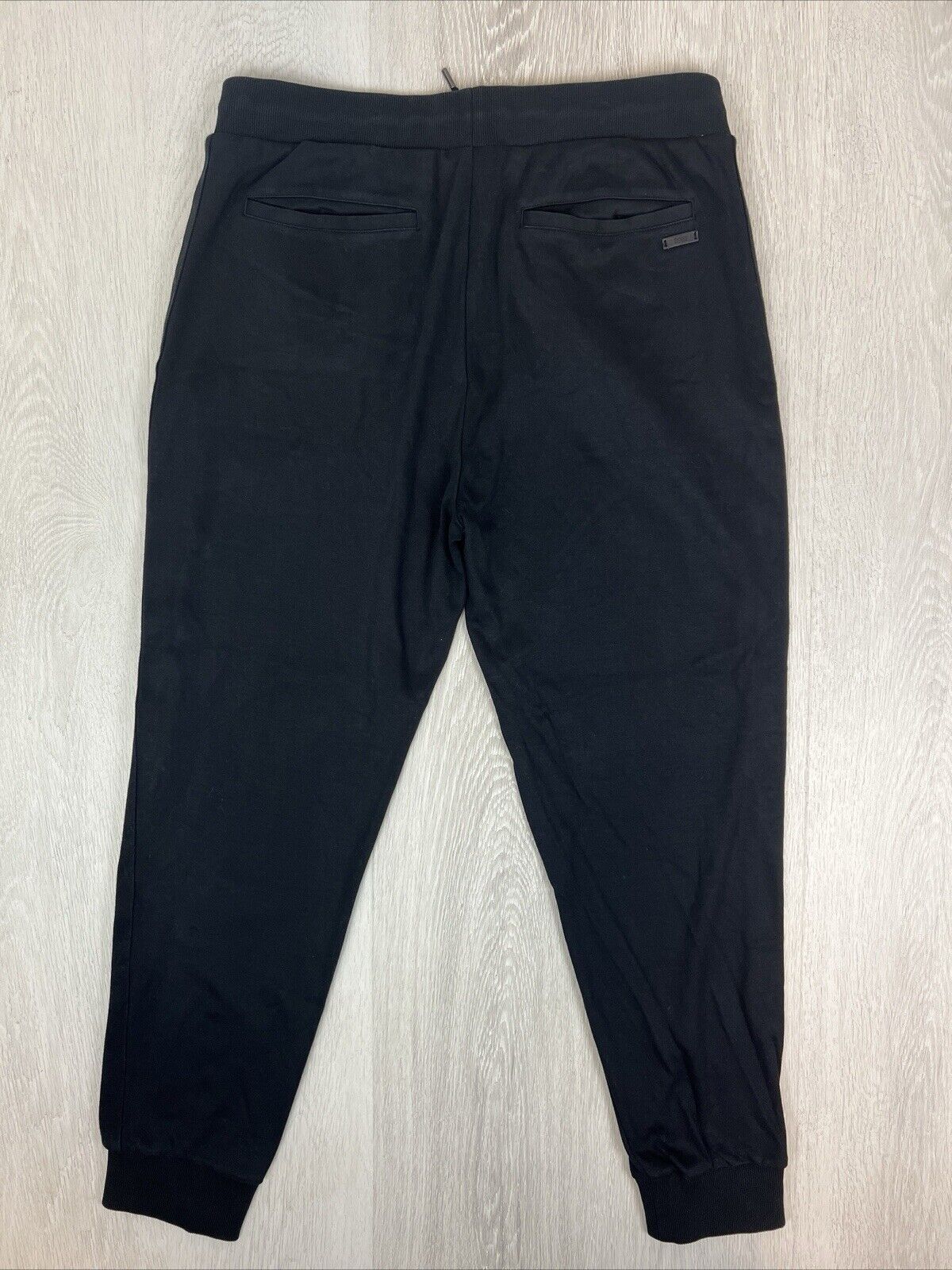 Hugo Boss Mens Black Tappered Jogger Trackies Pants Size XL