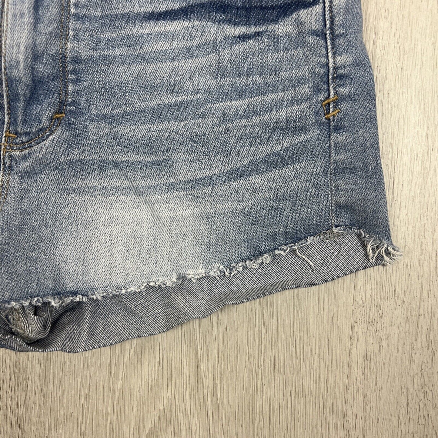 Rusty Womens Blue Denim Cut-Off Denim Shorts Size 8